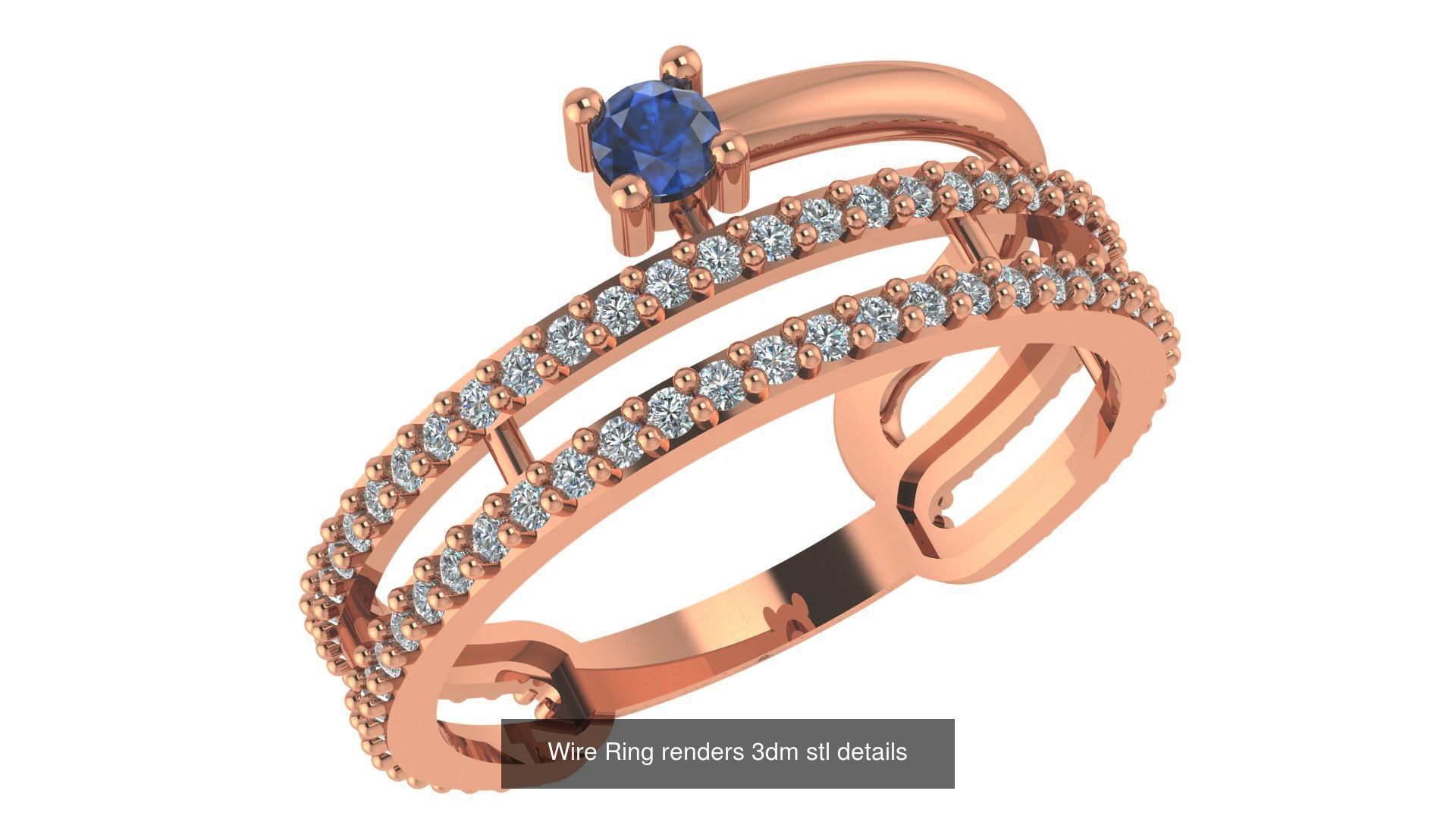 221  Diamond Ring renders 3dm stl details  3D Model Collection_166