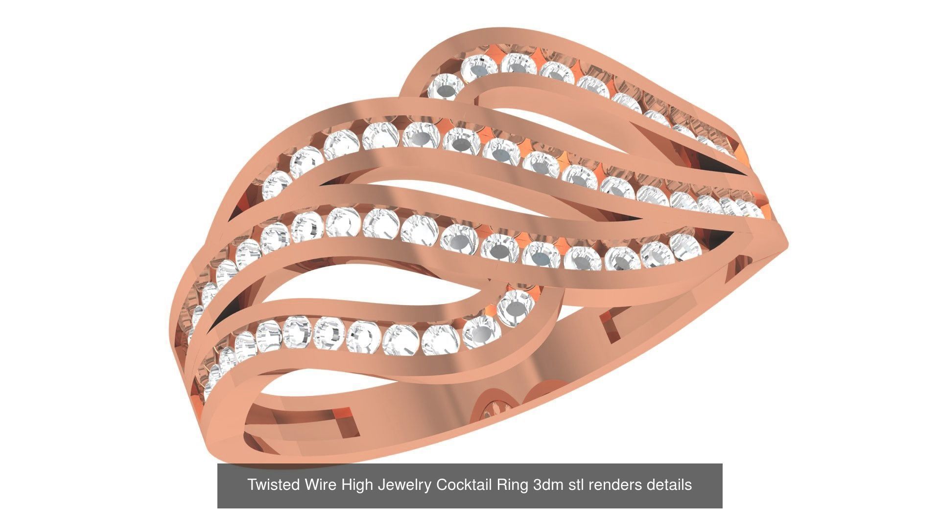 221  Diamond Ring renders 3dm stl details  3D Model Collection_160