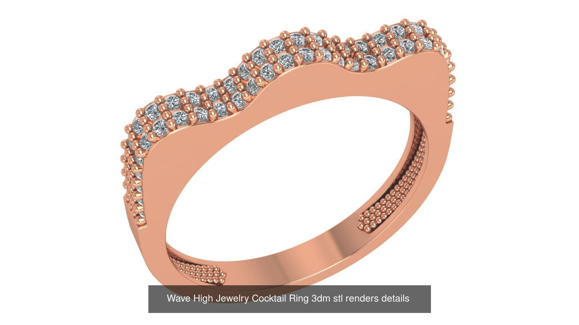 221  Diamond Ring renders 3dm stl details  3D Model Collection_46