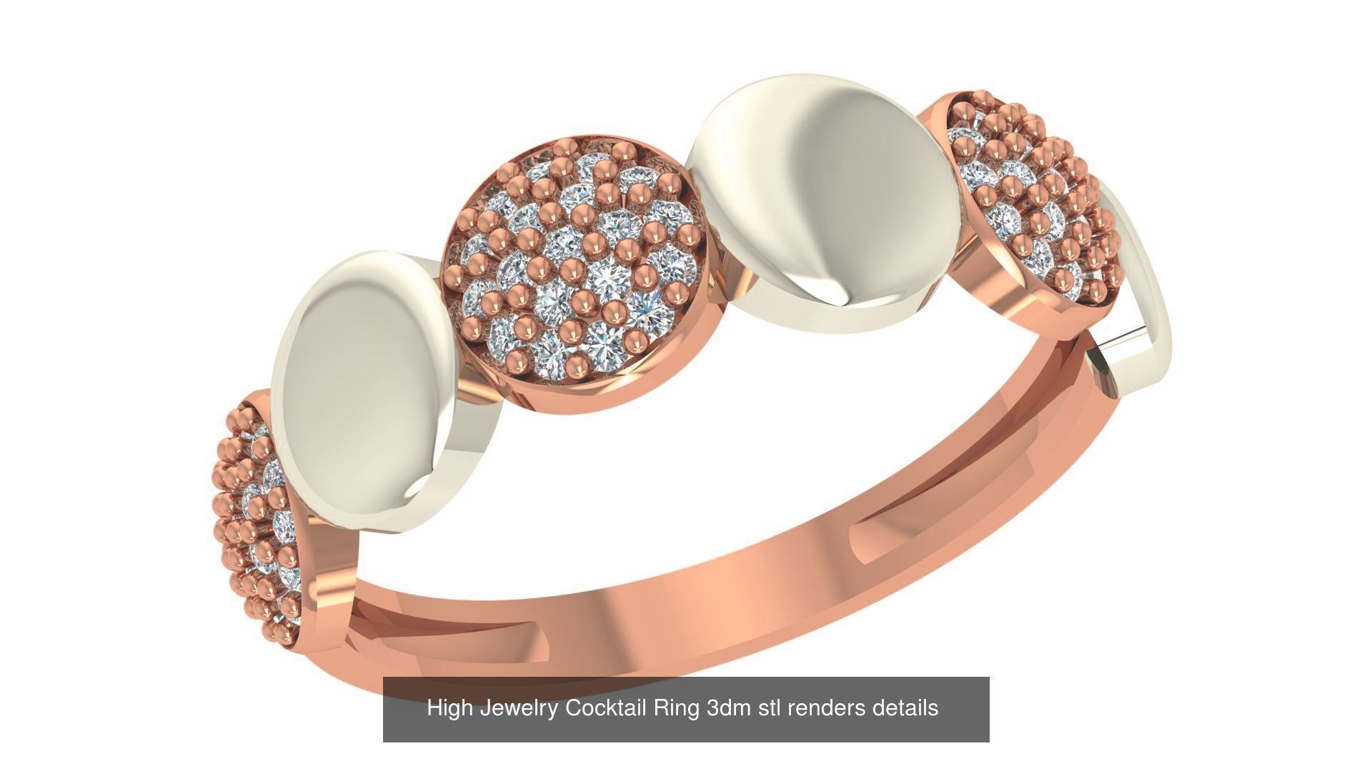 221  Diamond Ring renders 3dm stl details  3D Model Collection_62