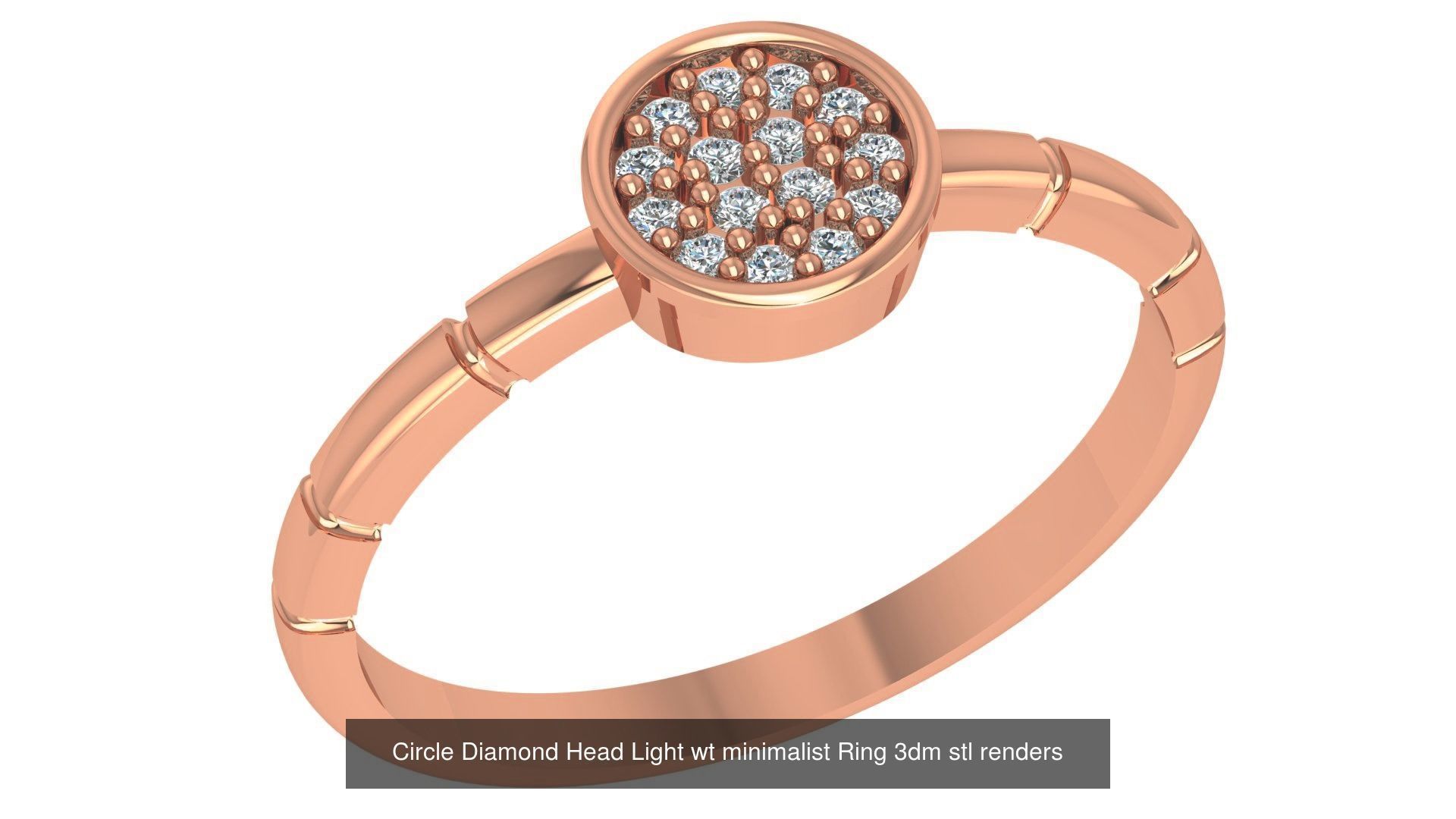 221  Diamond Ring renders 3dm stl details  3D Model Collection_96