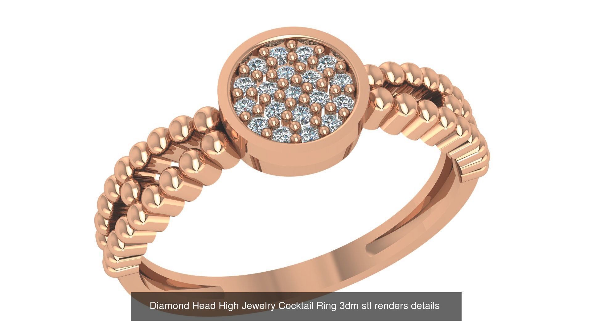 221  Diamond Ring renders 3dm stl details  3D Model Collection_108
