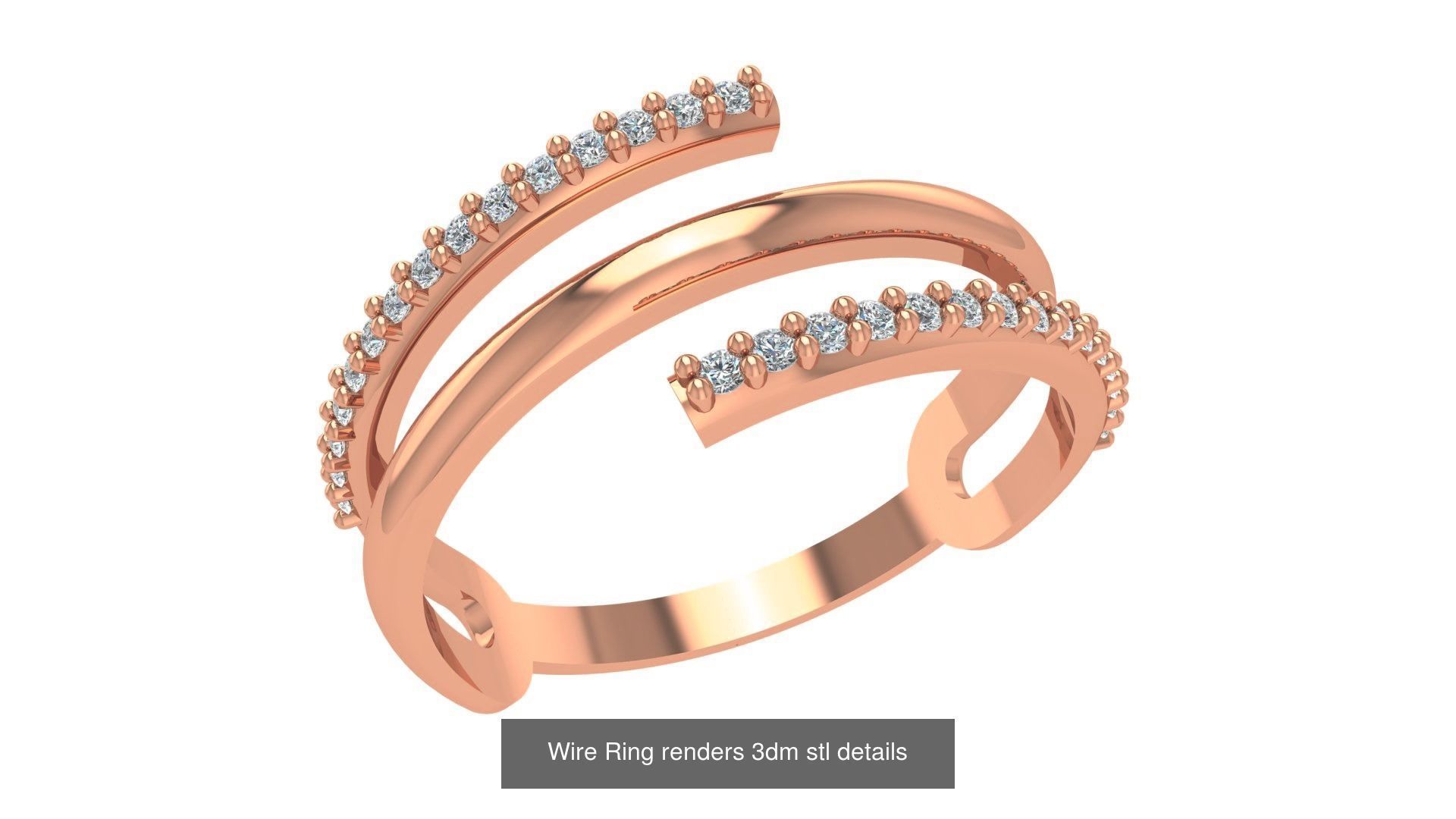 221  Diamond Ring renders 3dm stl details  3D Model Collection_128