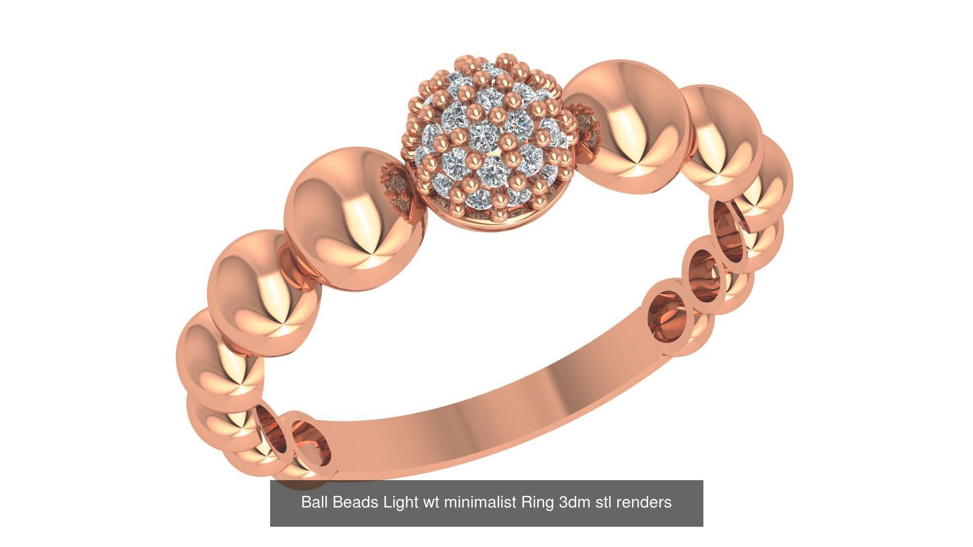 221  Diamond Ring renders 3dm stl details  3D Model Collection_98