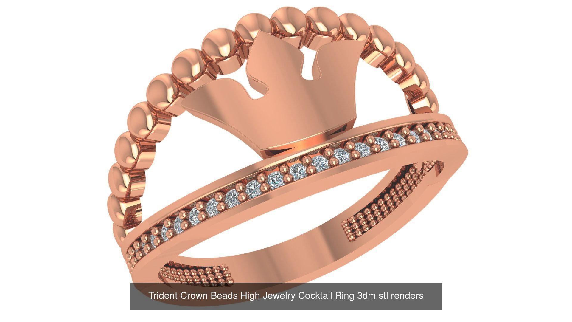 221  Diamond Ring renders 3dm stl details  3D Model Collection_17