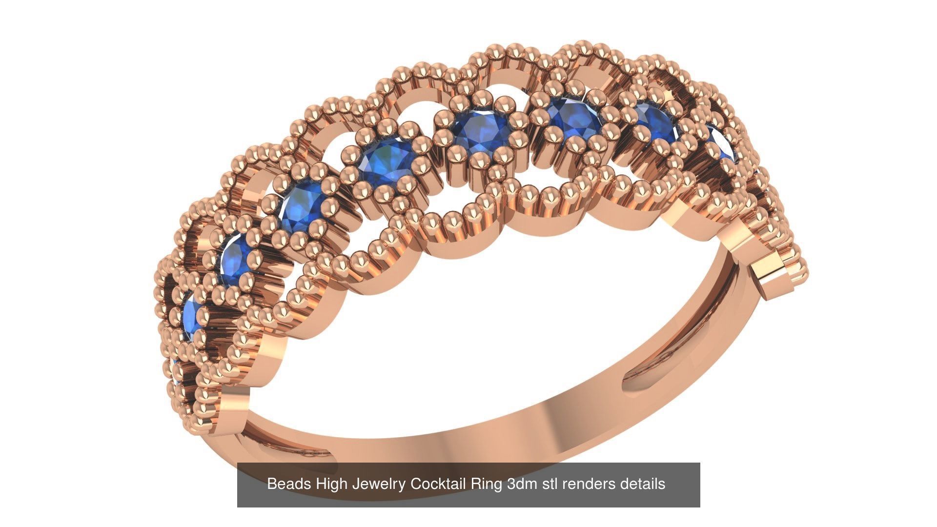 221  Diamond Ring renders 3dm stl details  3D Model Collection_110