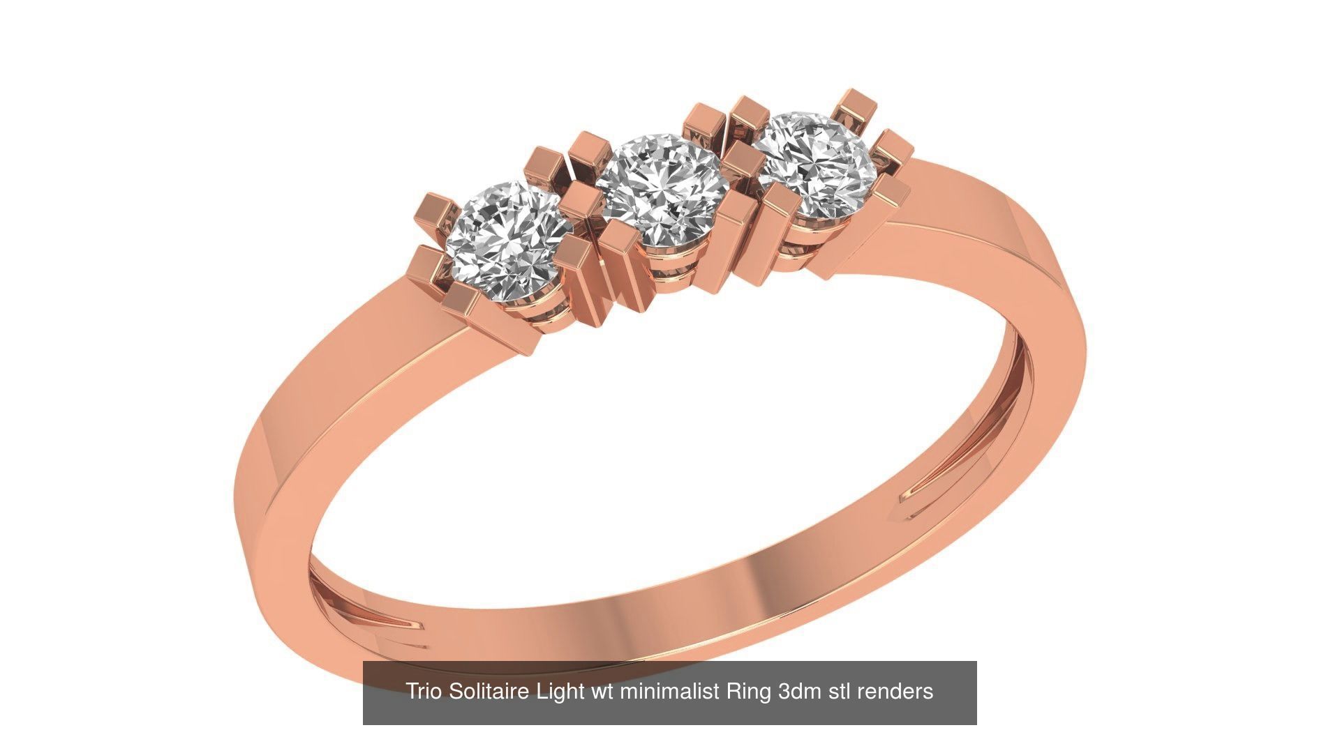 221  Diamond Ring renders 3dm stl details  3D Model Collection_33