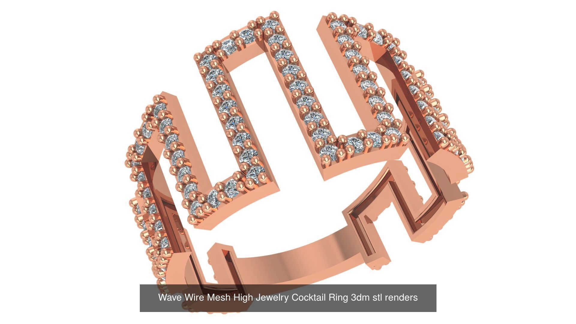 221  Diamond Ring renders 3dm stl details  3D Model Collection_118