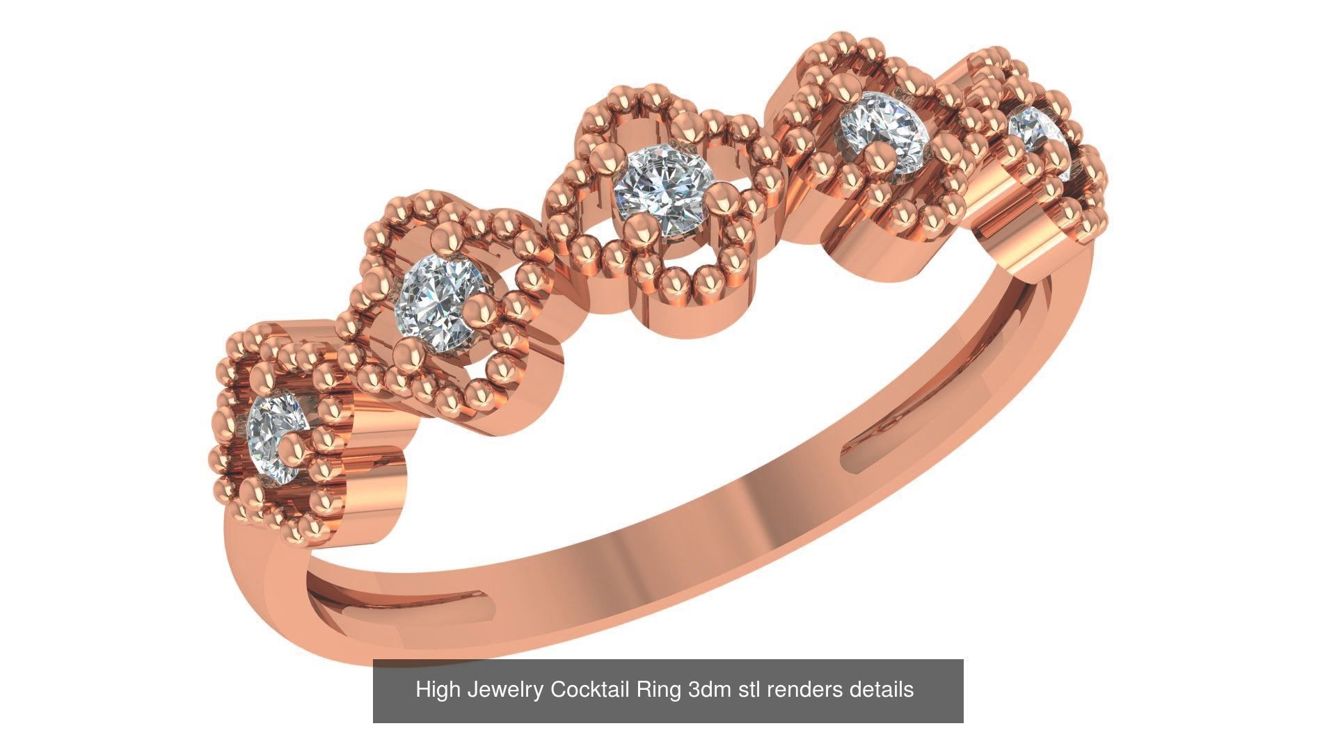 221  Diamond Ring renders 3dm stl details  3D Model Collection_168