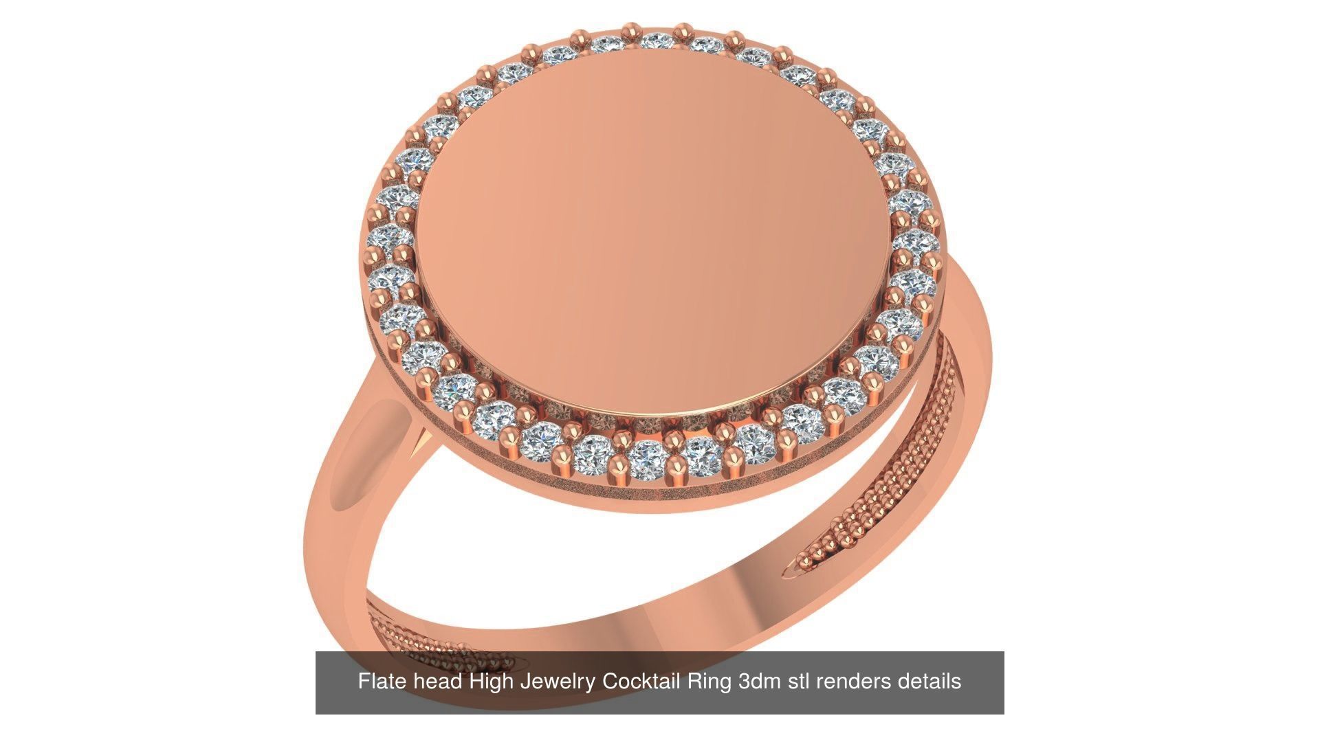 221  Diamond Ring renders 3dm stl details  3D Model Collection_136