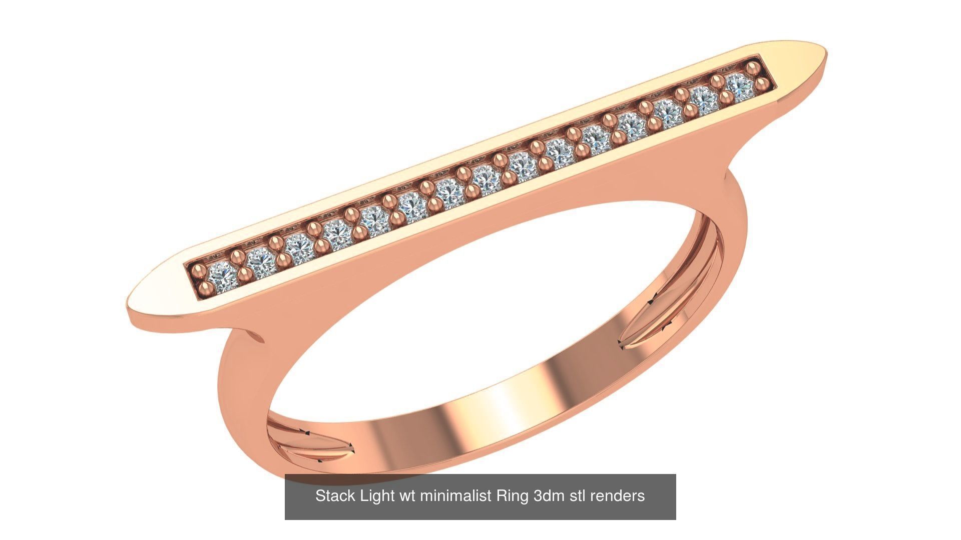221  Diamond Ring renders 3dm stl details  3D Model Collection_68