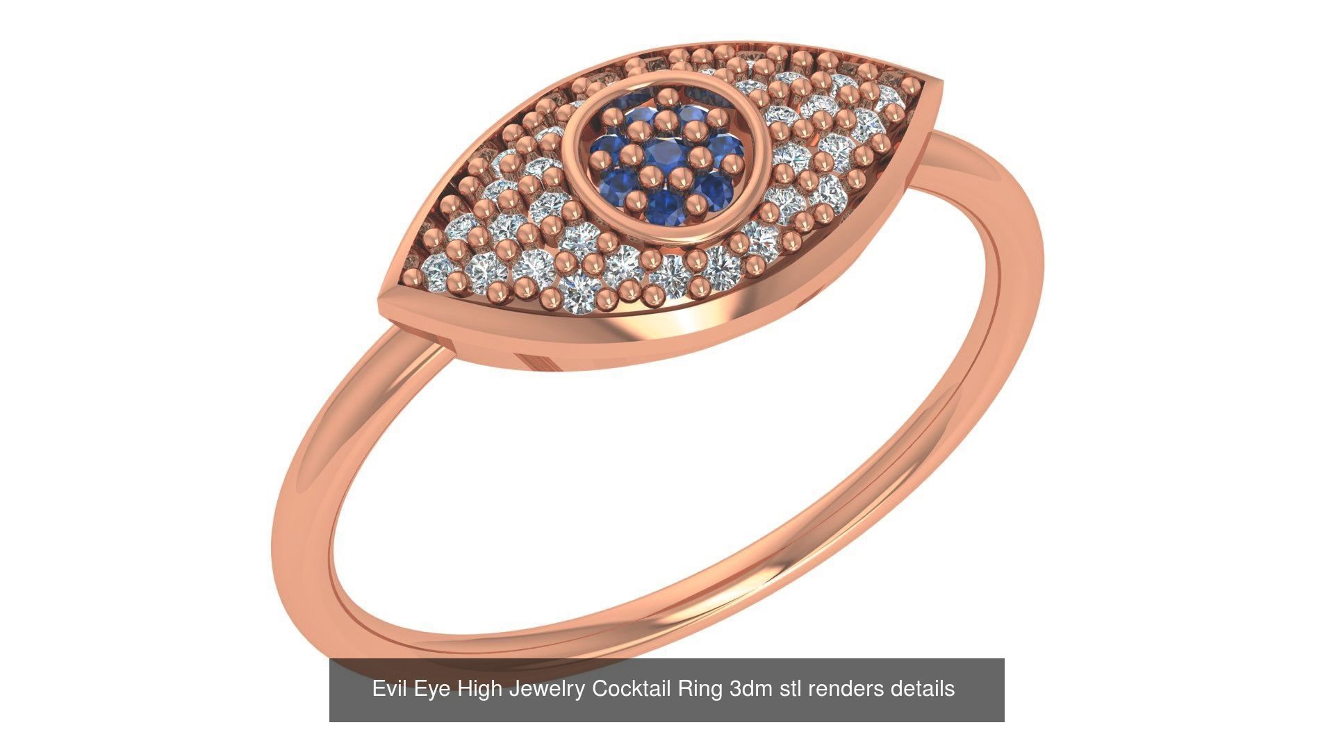 221  Diamond Ring renders 3dm stl details  3D Model Collection_63