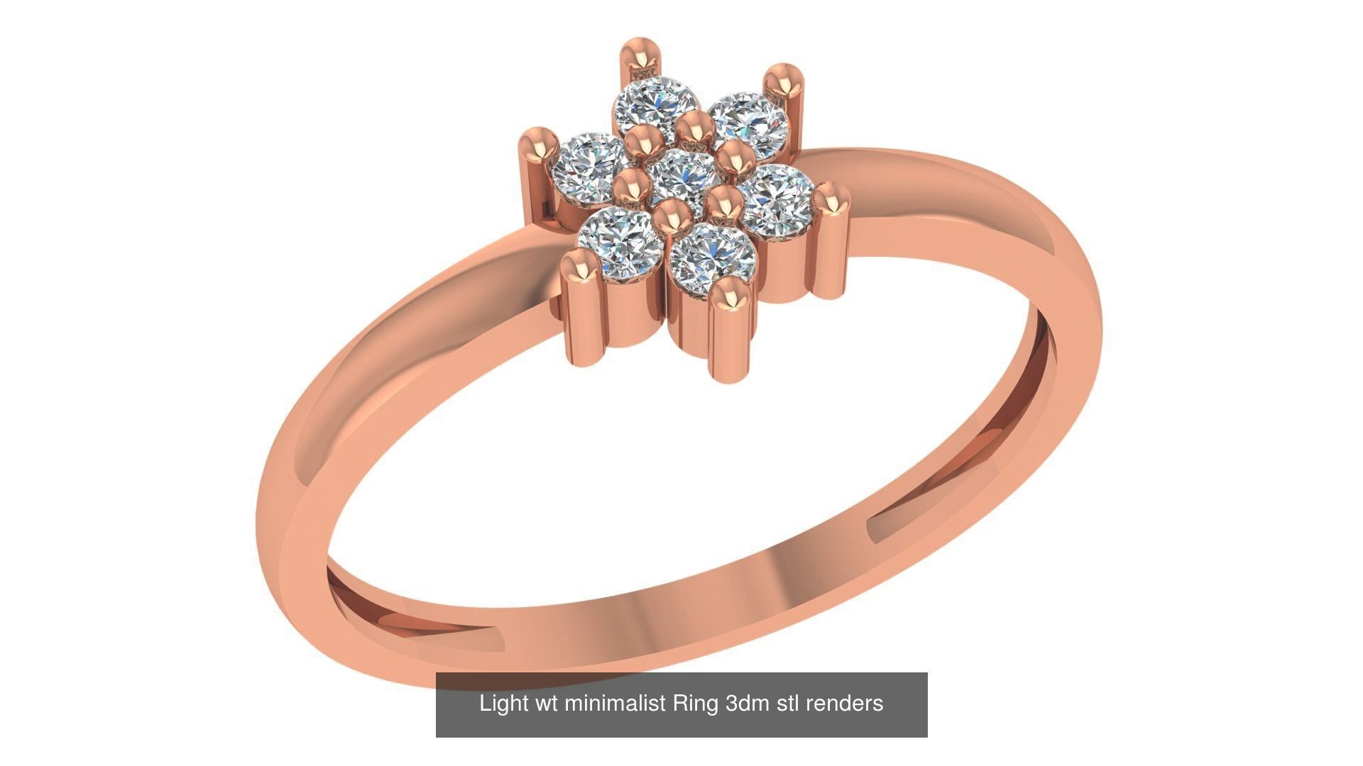 221  Diamond Ring renders 3dm stl details  3D Model Collection_102