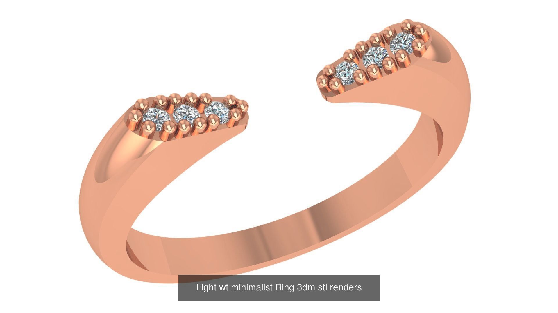 221  Diamond Ring renders 3dm stl details  3D Model Collection_37