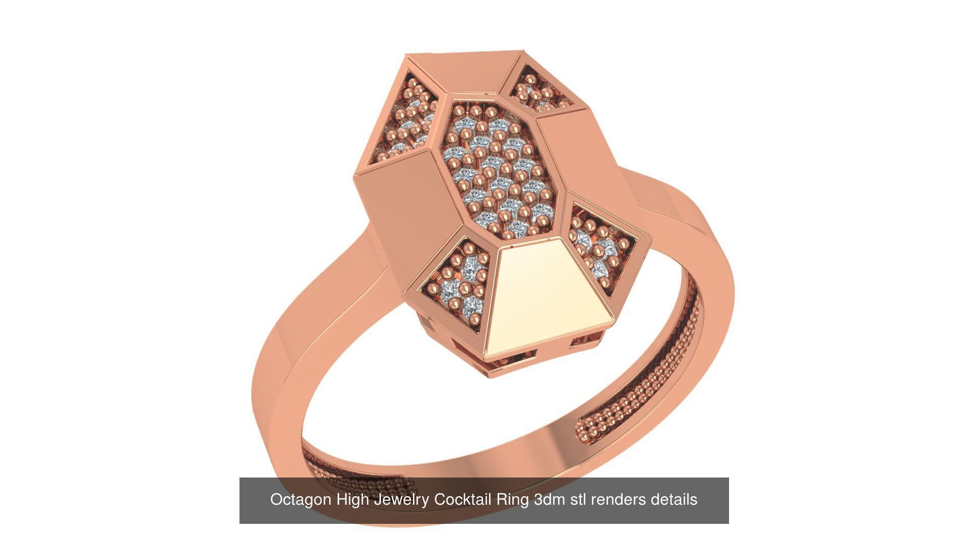 221  Diamond Ring renders 3dm stl details  3D Model Collection_152