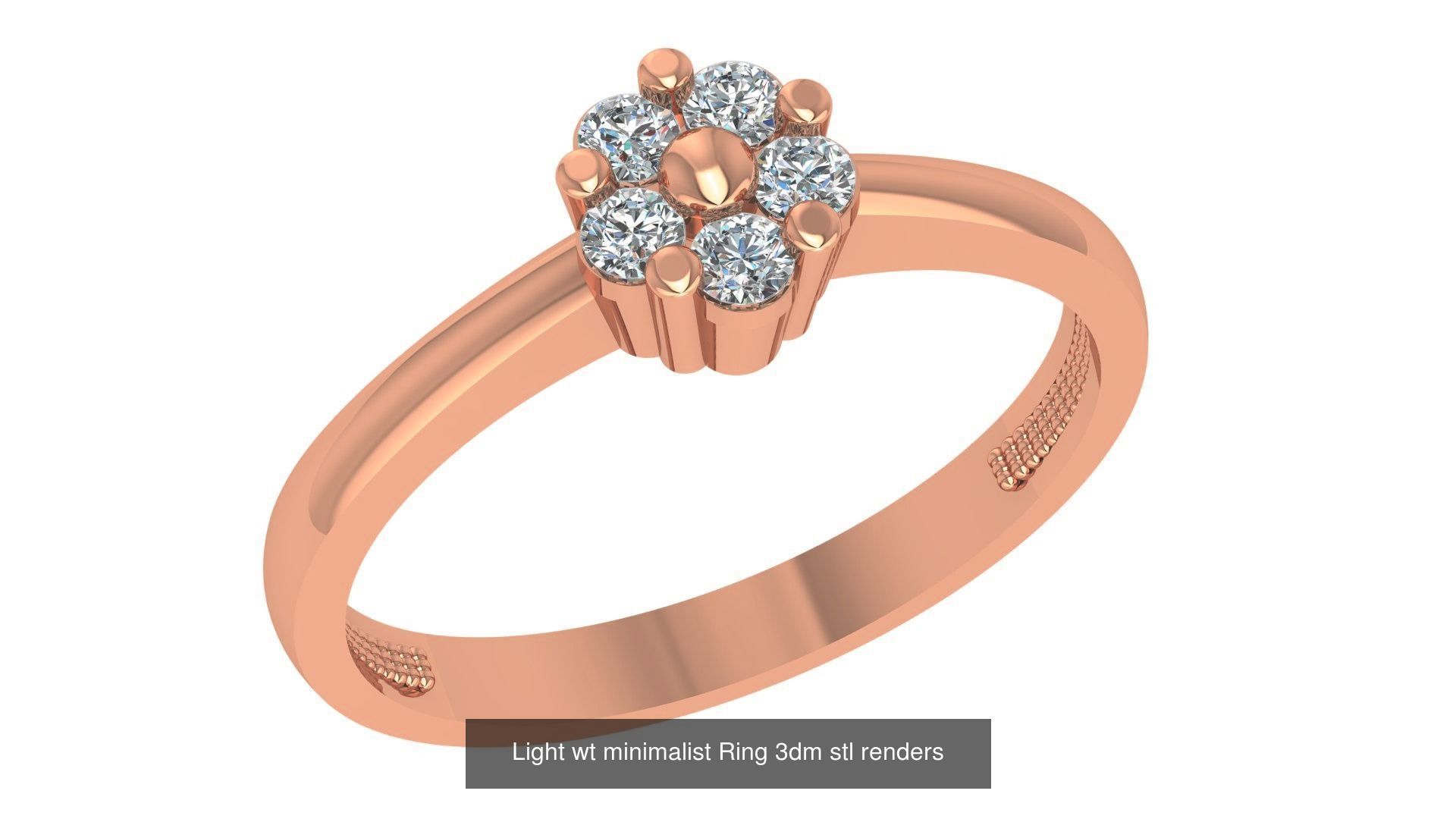 221  Diamond Ring renders 3dm stl details  3D Model Collection_92