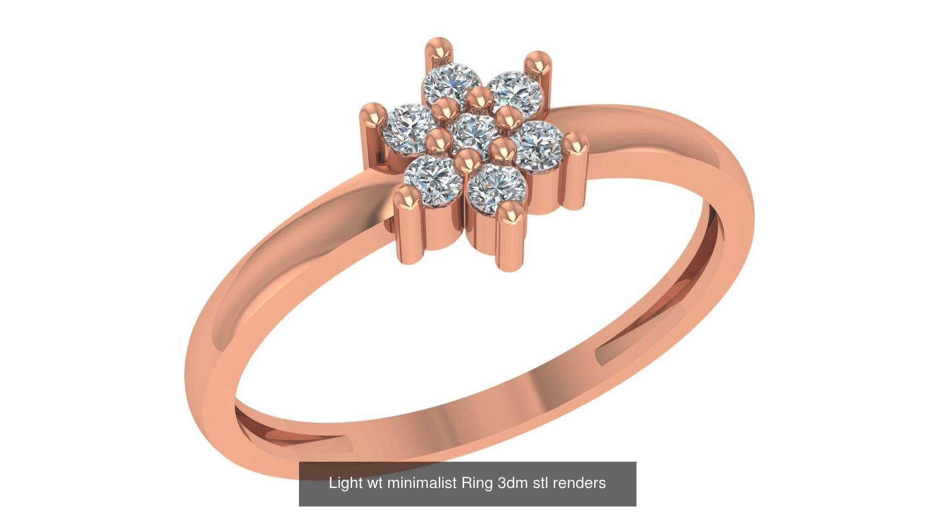 221  Diamond Ring renders 3dm stl details  3D Model Collection_97