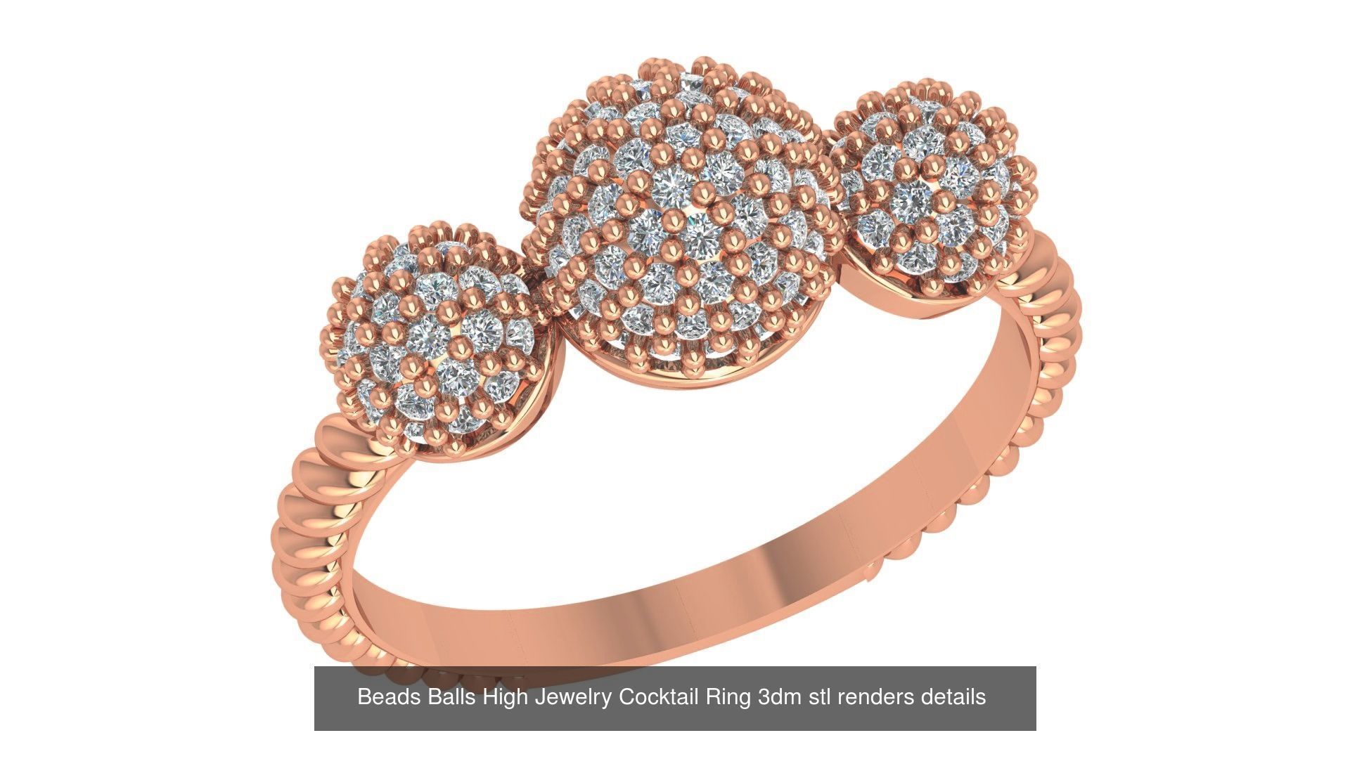 221  Diamond Ring renders 3dm stl details  3D Model Collection_194