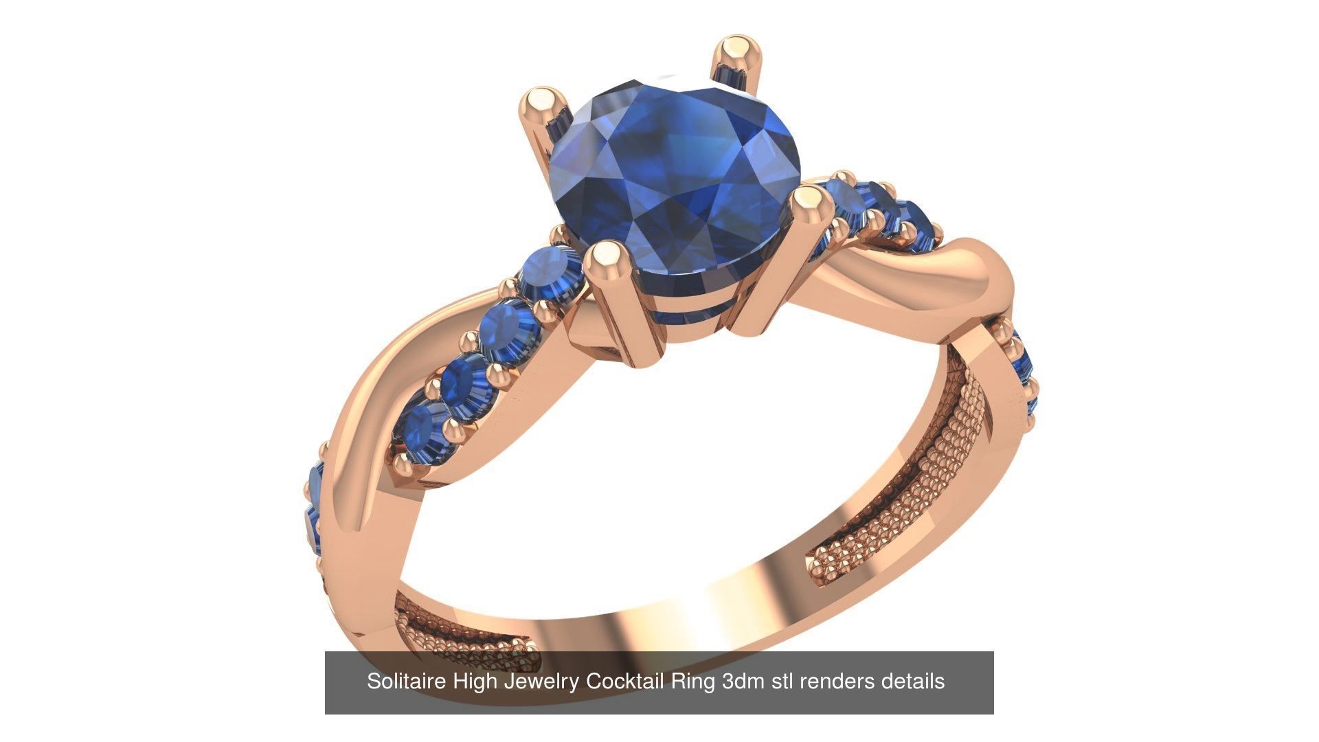 221  Diamond Ring renders 3dm stl details  3D Model Collection_22