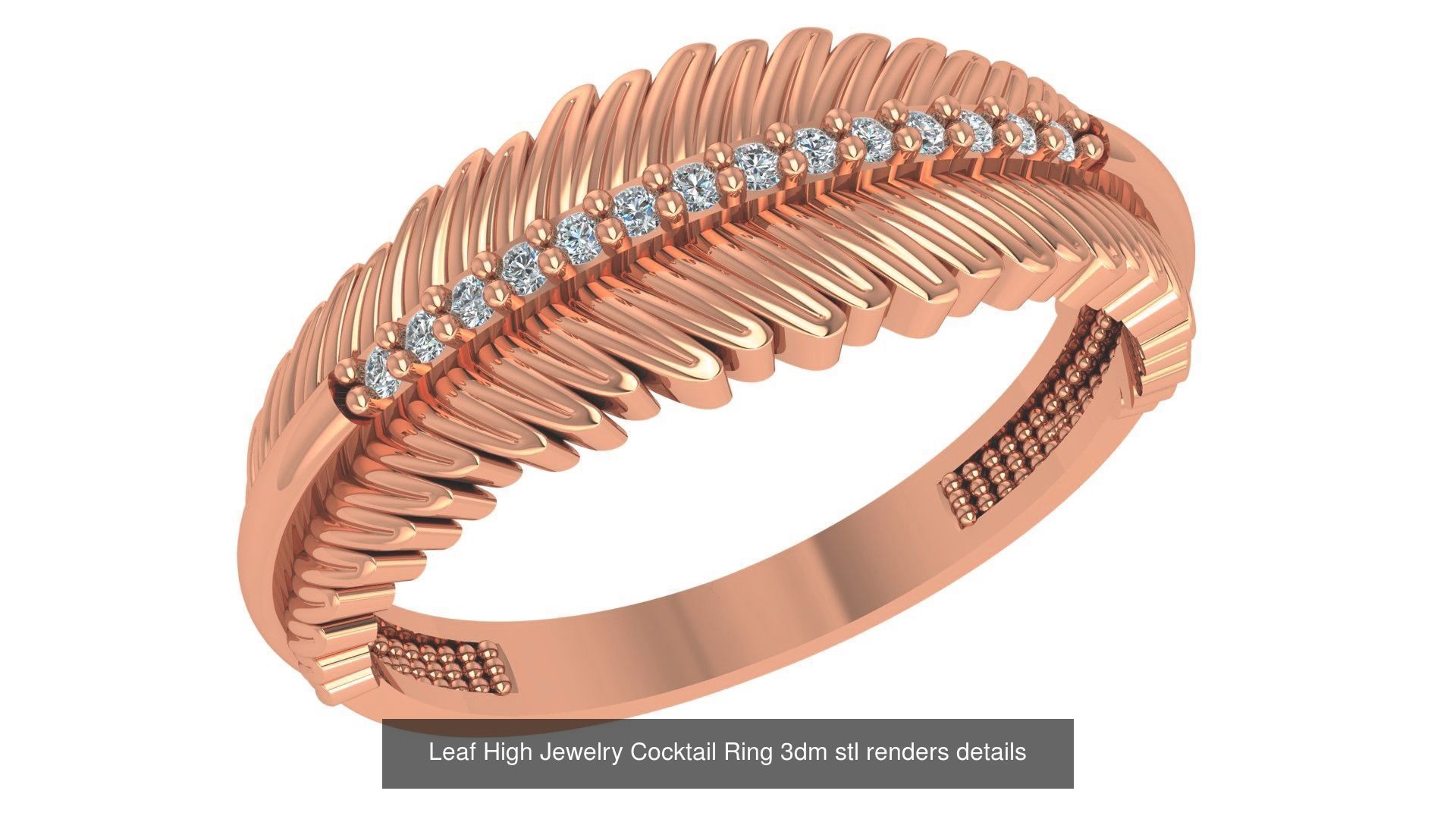 221  Diamond Ring renders 3dm stl details  3D Model Collection_125