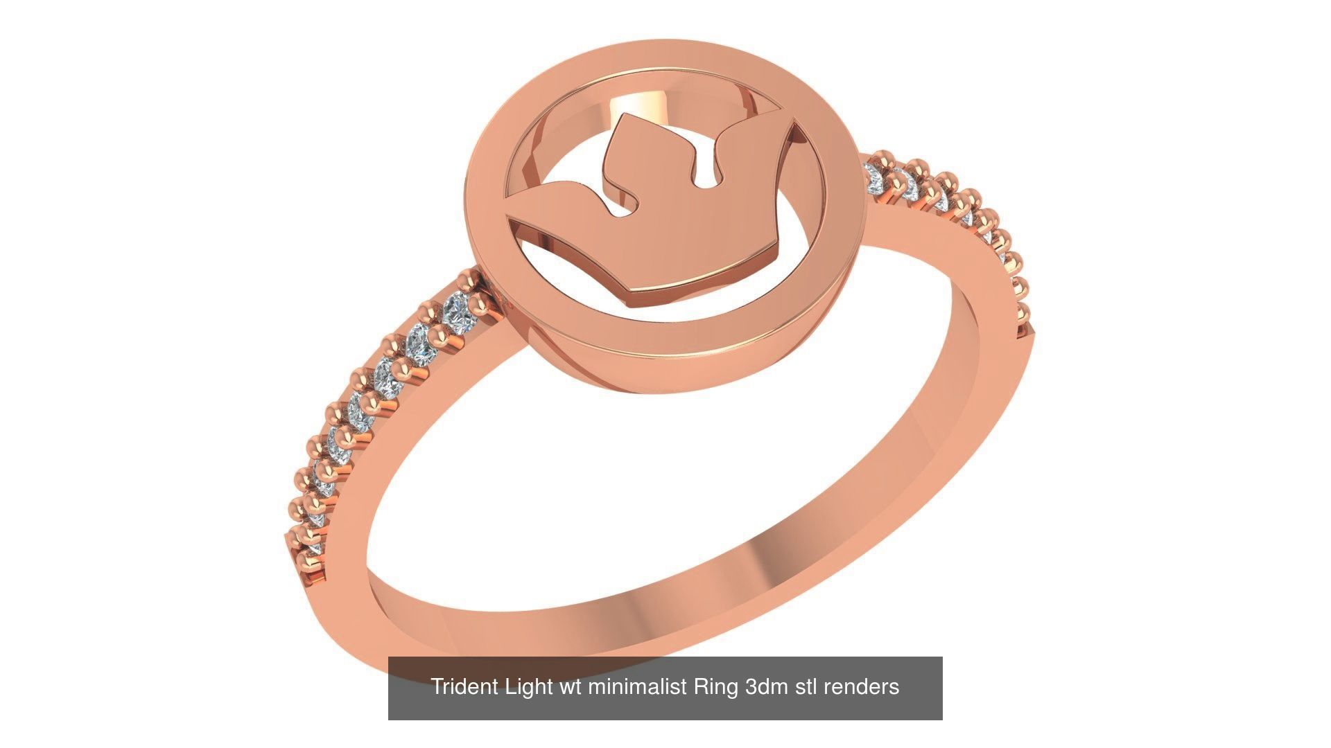221  Diamond Ring renders 3dm stl details  3D Model Collection_15