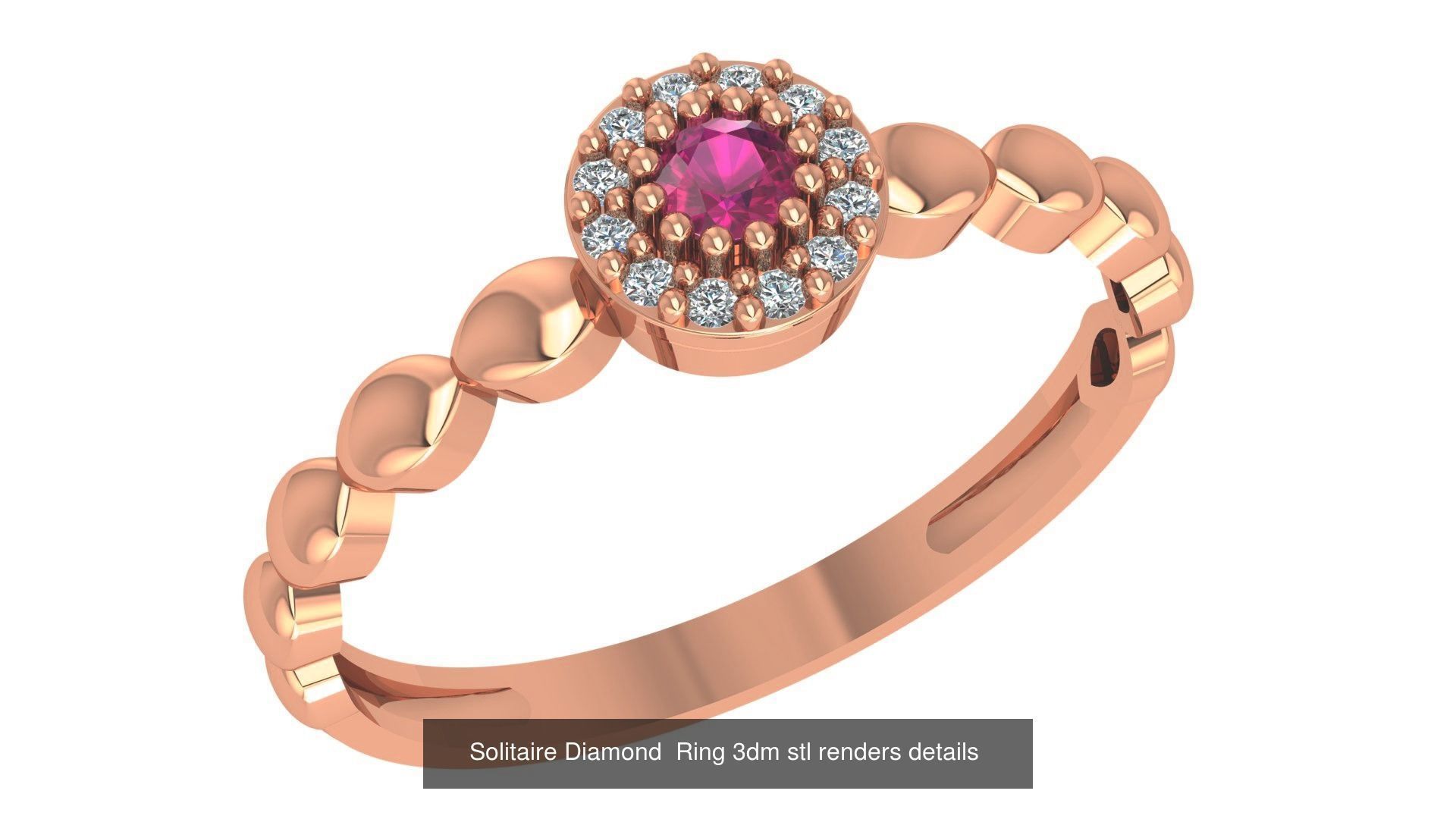 221  Diamond Ring renders 3dm stl details  3D Model Collection_100