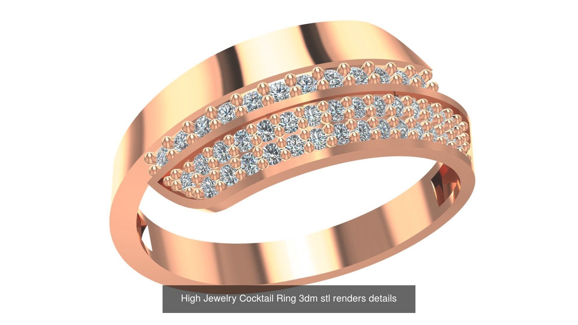 221  Diamond Ring renders 3dm stl details  3D Model Collection_189