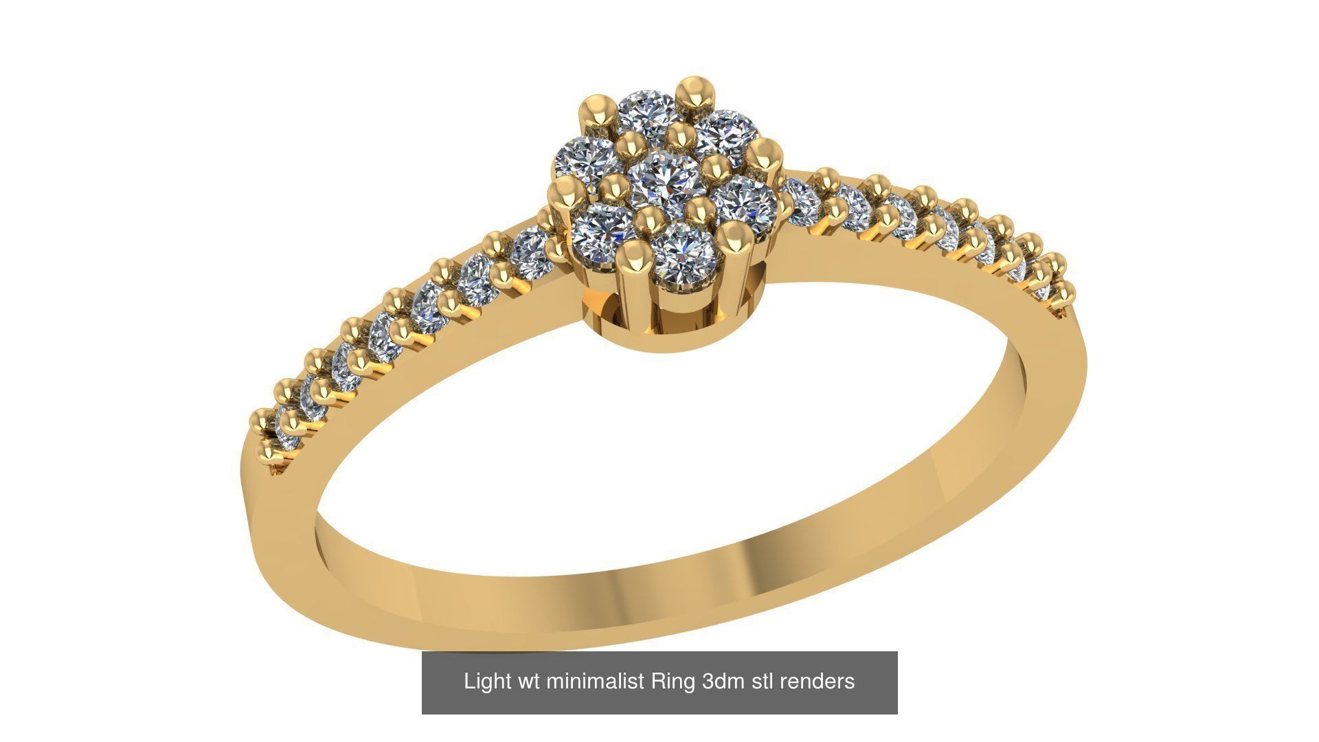 221  Diamond Ring renders 3dm stl details  3D Model Collection_89