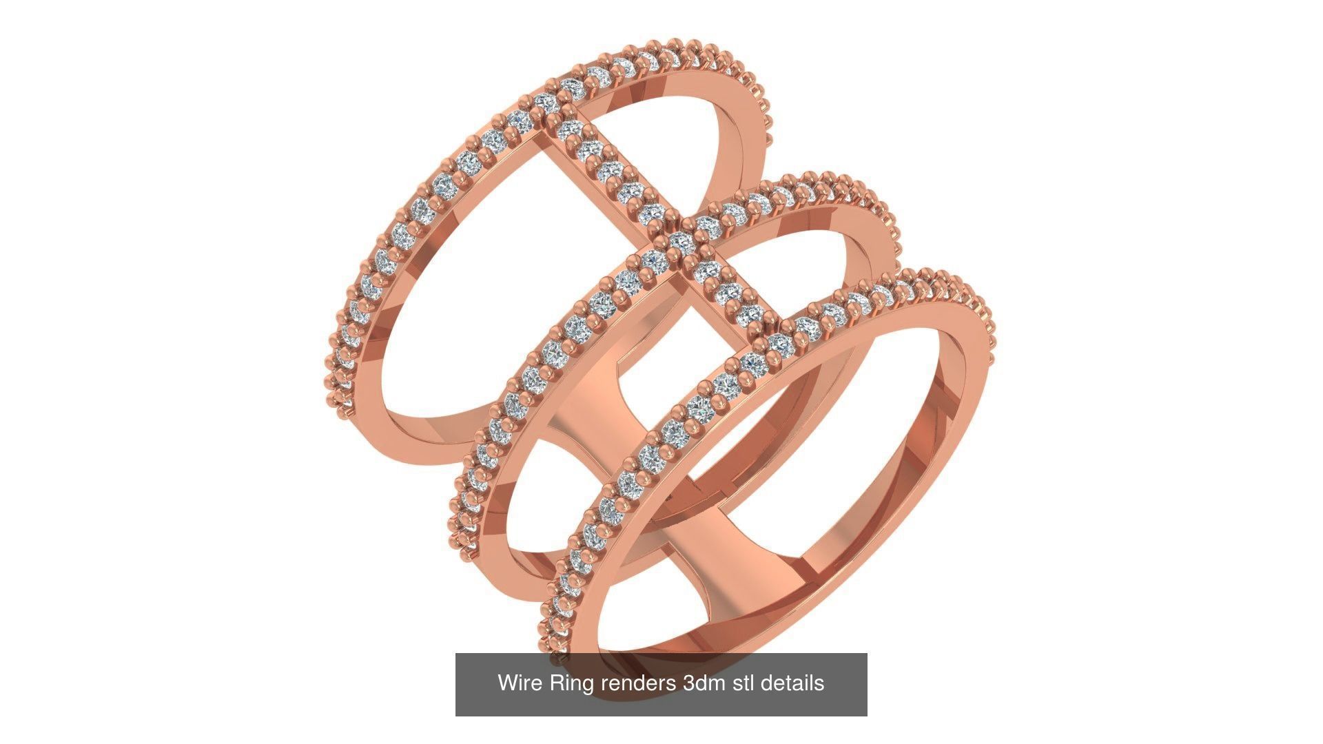 221  Diamond Ring renders 3dm stl details  3D Model Collection_134