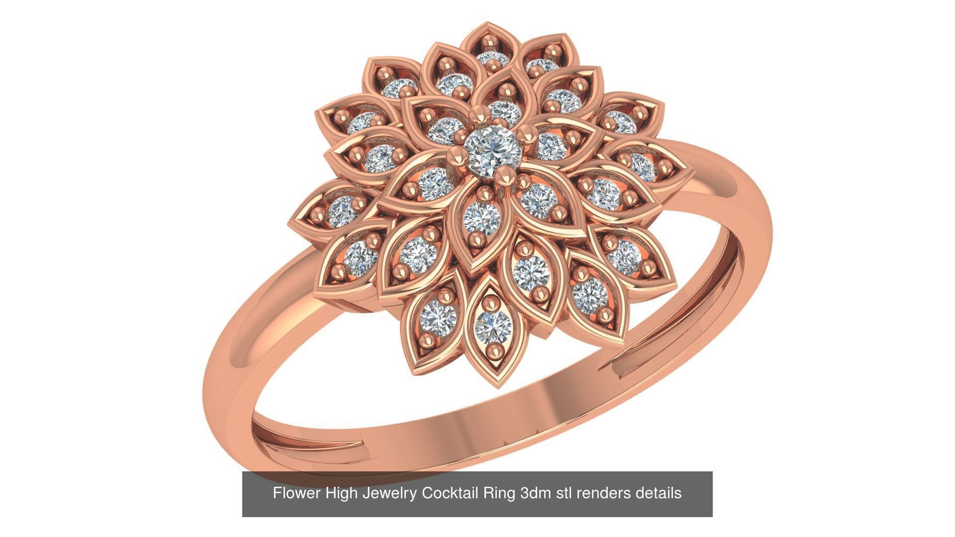 221  Diamond Ring renders 3dm stl details  3D Model Collection_170