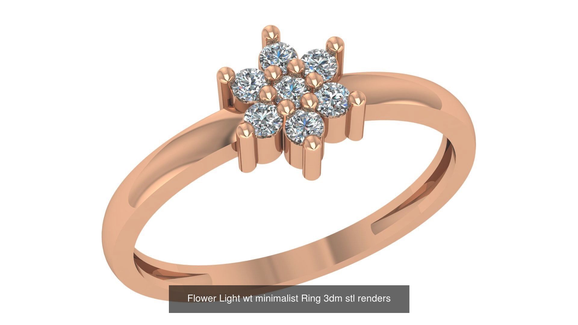 221  Diamond Ring renders 3dm stl details  3D Model Collection_106