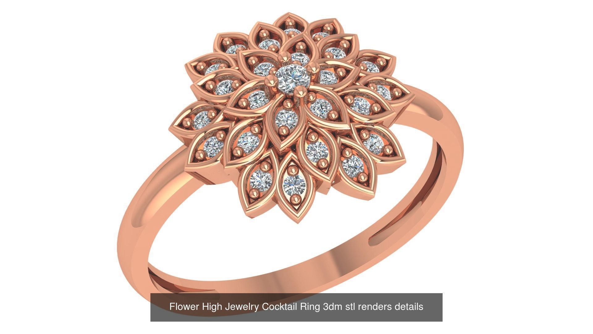 221  Diamond Ring renders 3dm stl details  3D Model Collection_117