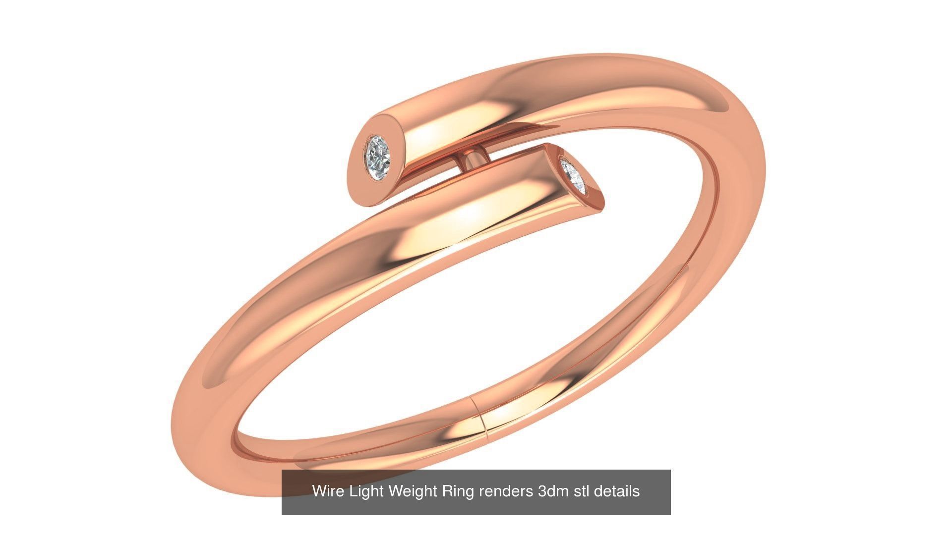 221  Diamond Ring renders 3dm stl details  3D Model Collection_61