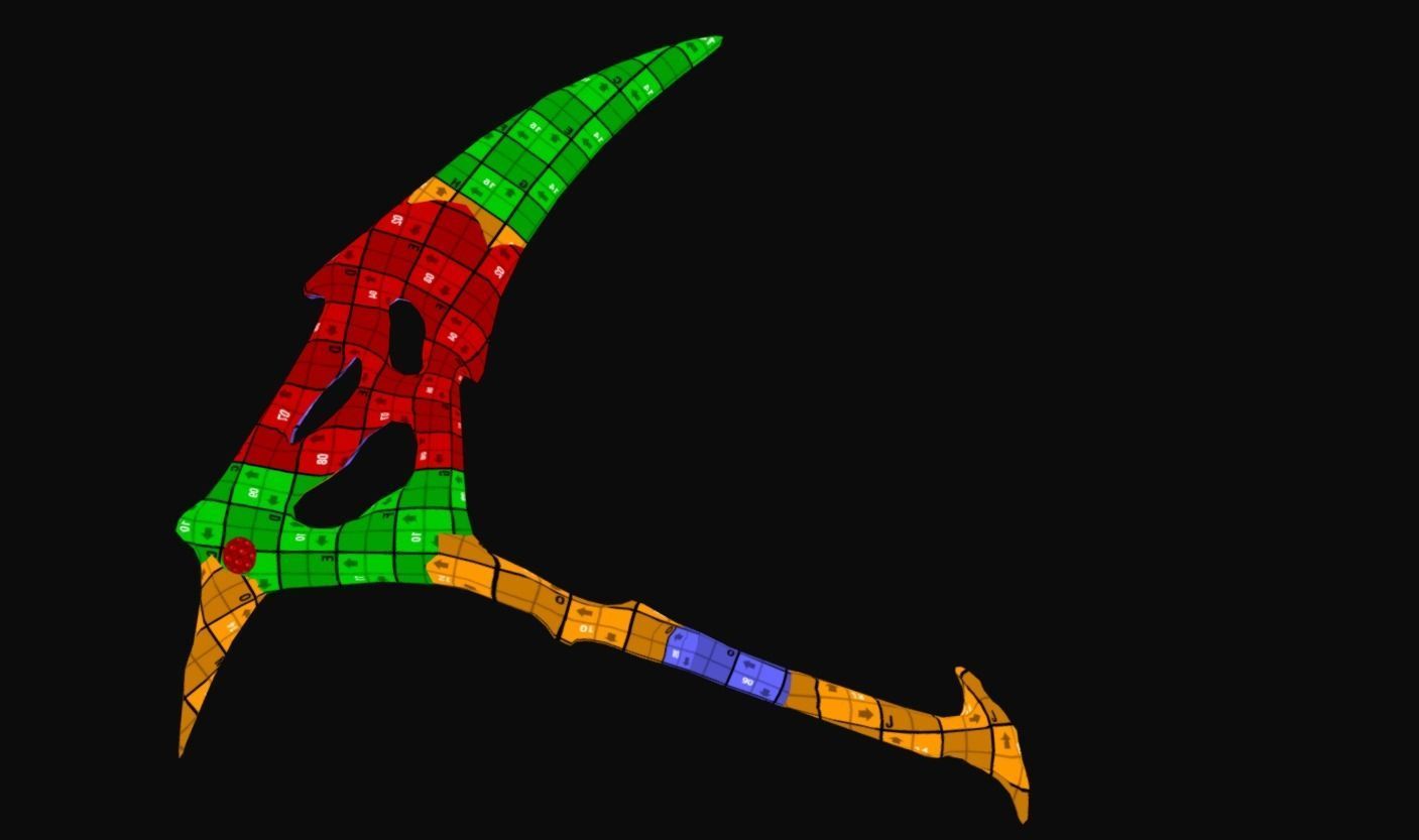 Demonic Sickle - Game Ready Low-poly 3D model_5