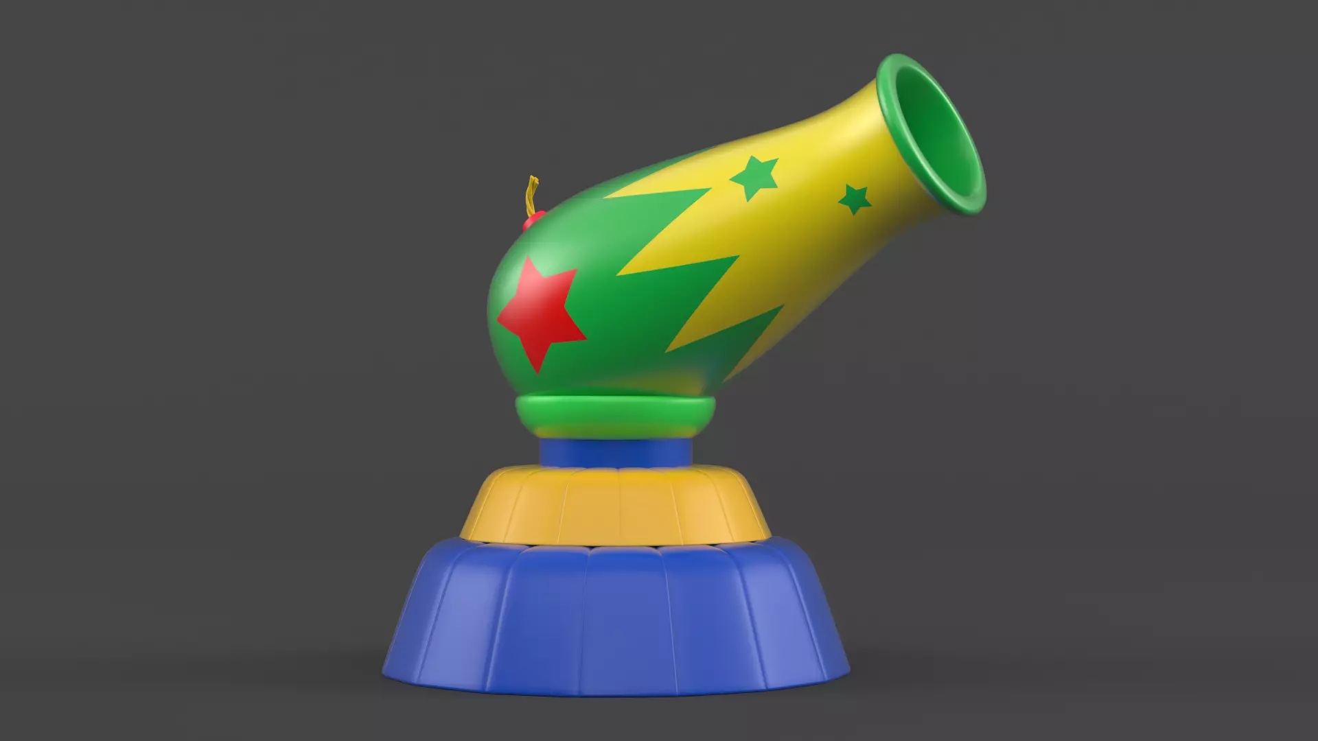 Circus Cannon 3D model_0