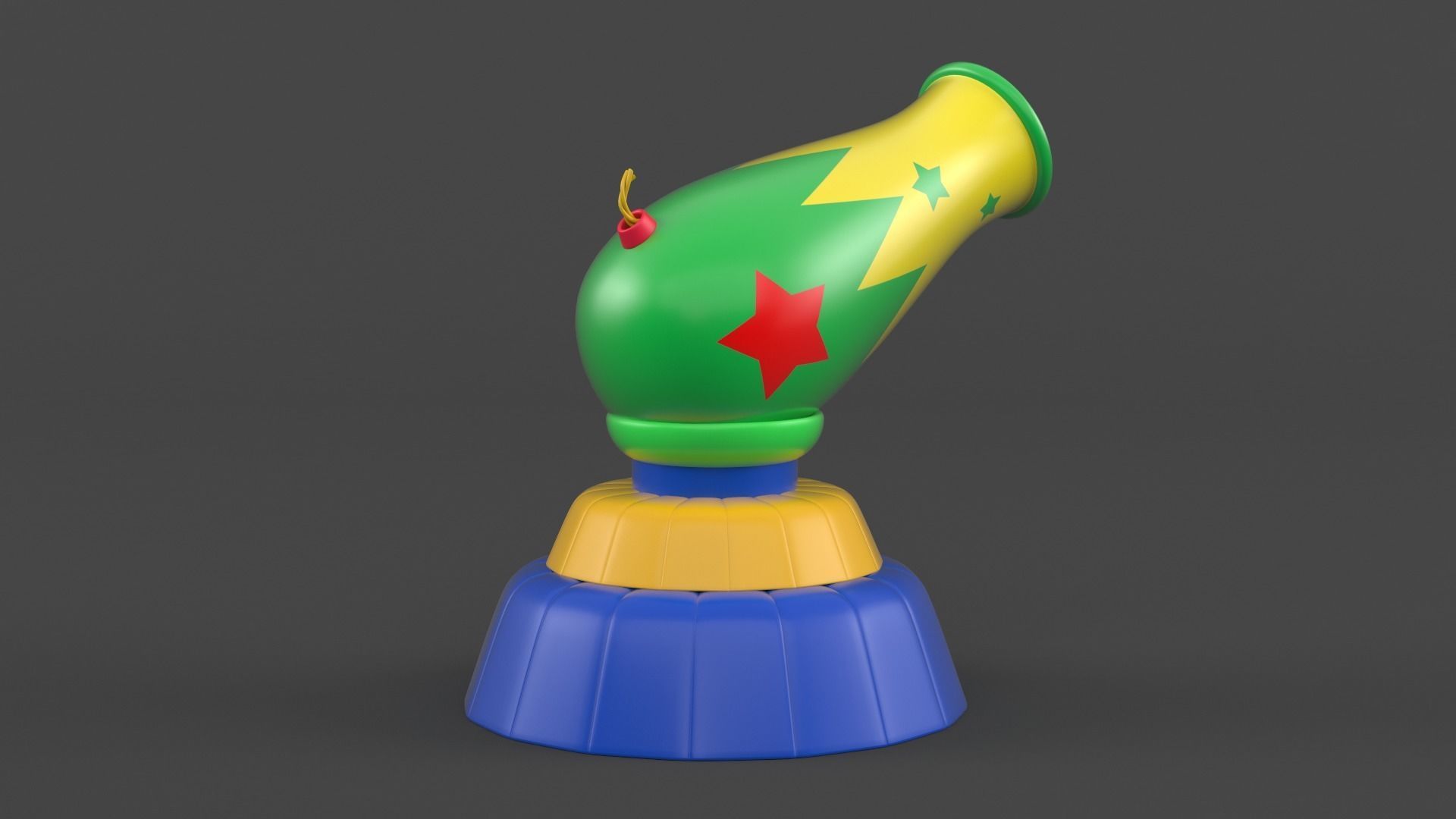 Circus Cannon 3D model_2