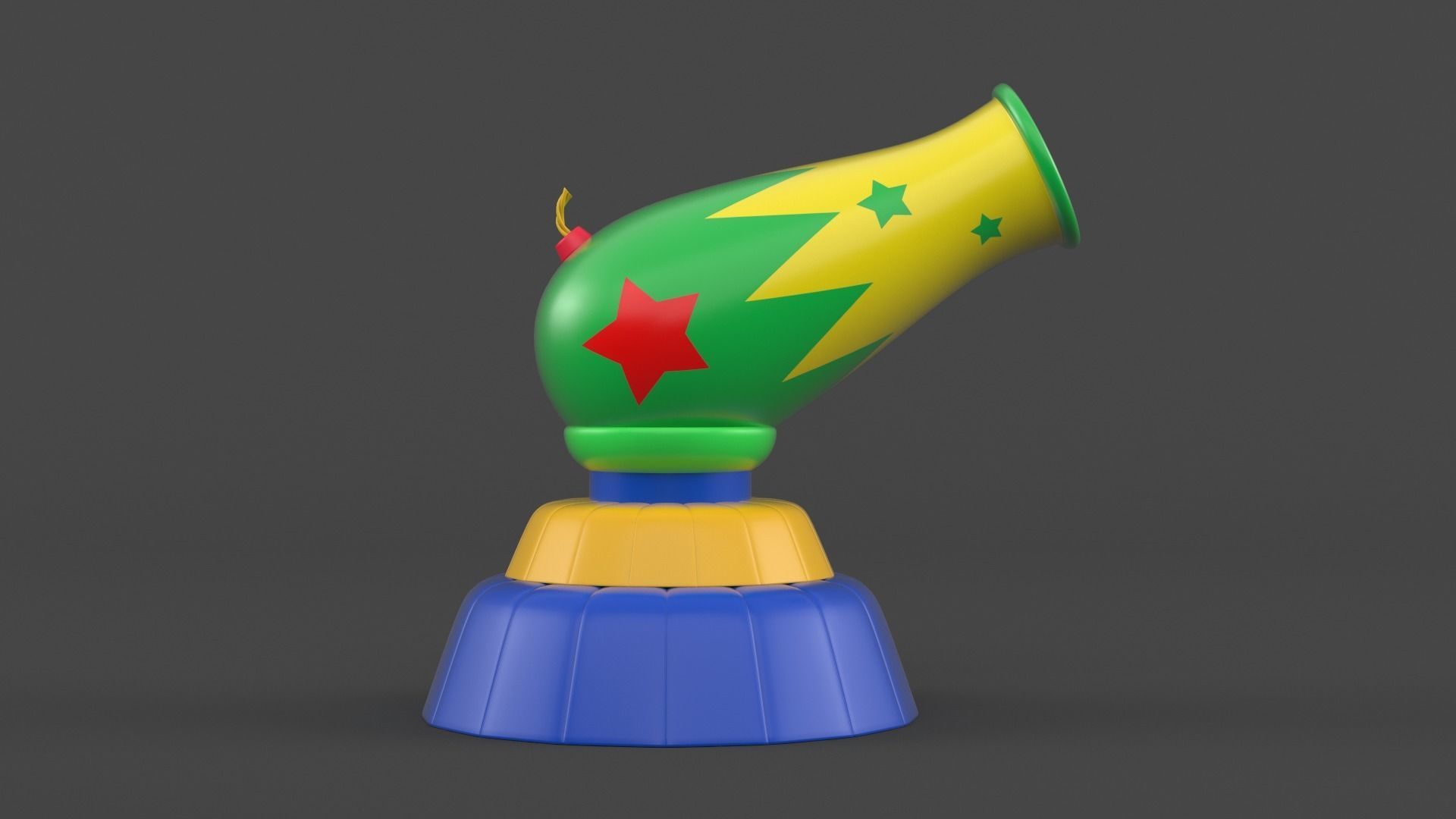 Circus Cannon 3D model_5