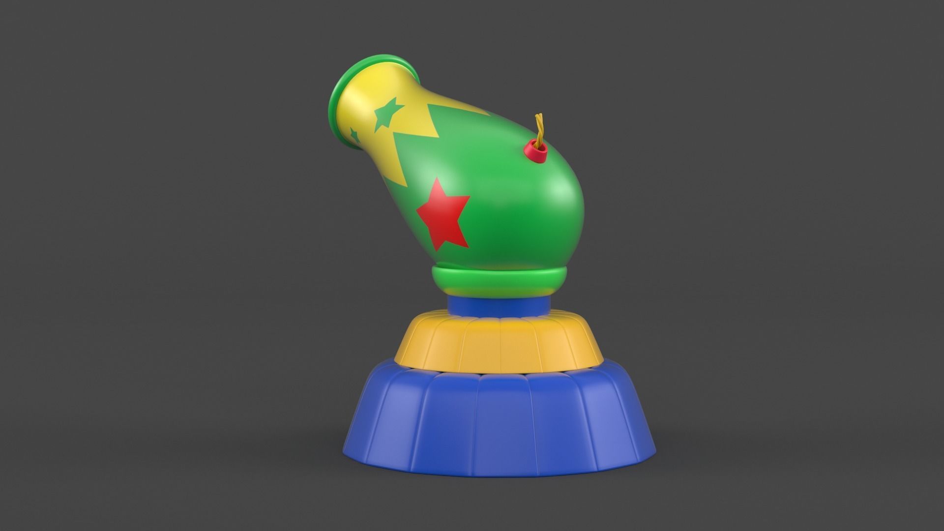 Circus Cannon 3D model_4