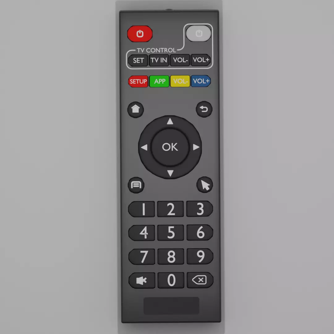 TV Remote Control 3D model