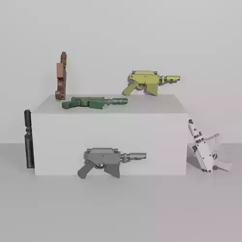 Warhammer 40k Voss Pattern Hellpistol Free low-poly 3D model