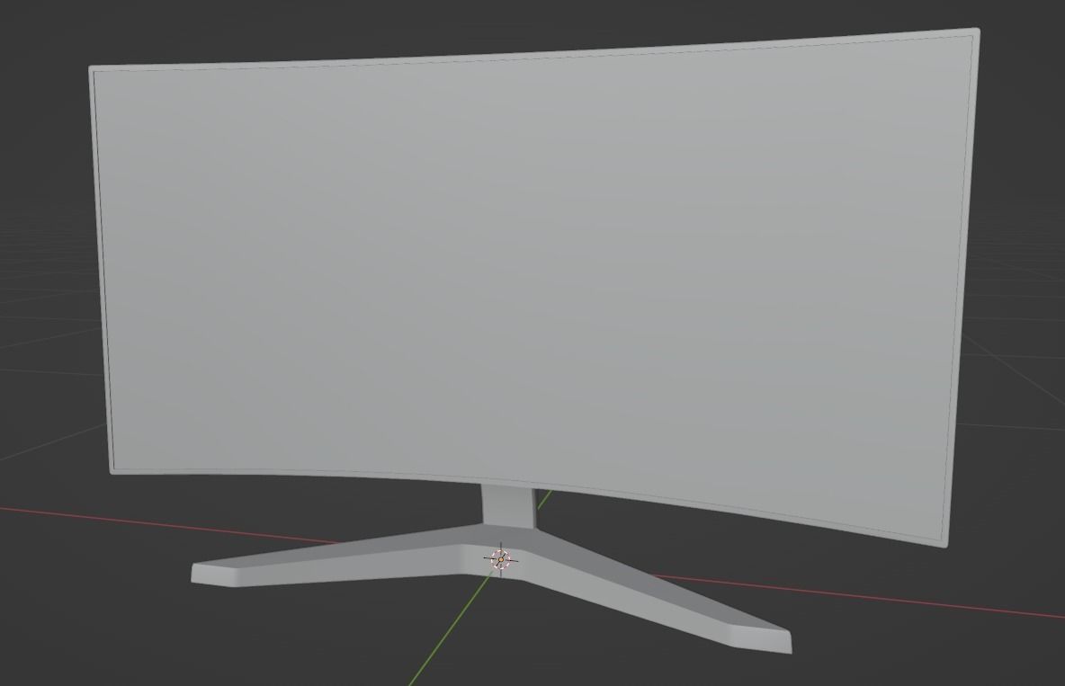 Monitor Free low-poly 3D model_4