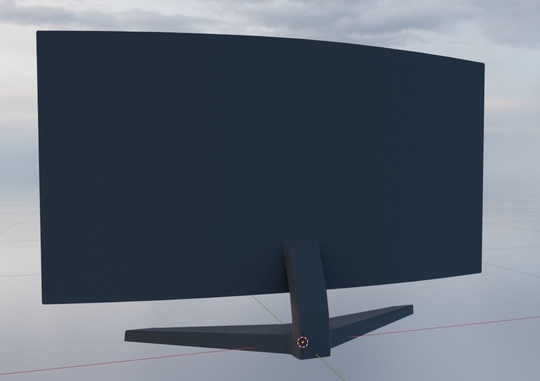 Monitor Free low-poly 3D model_7