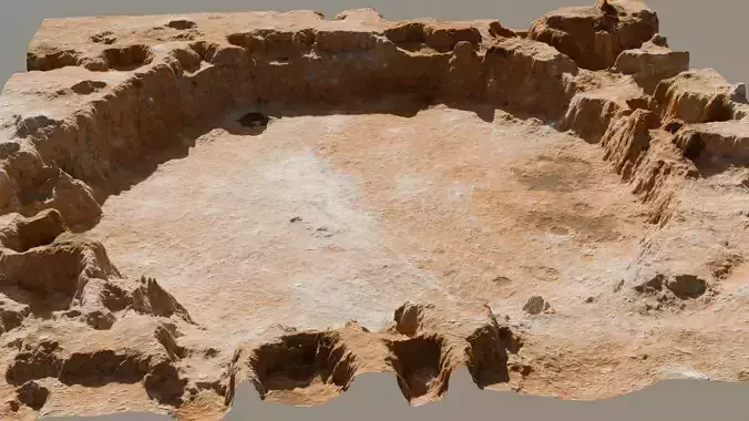 Landscape Crater 3D model 3D model