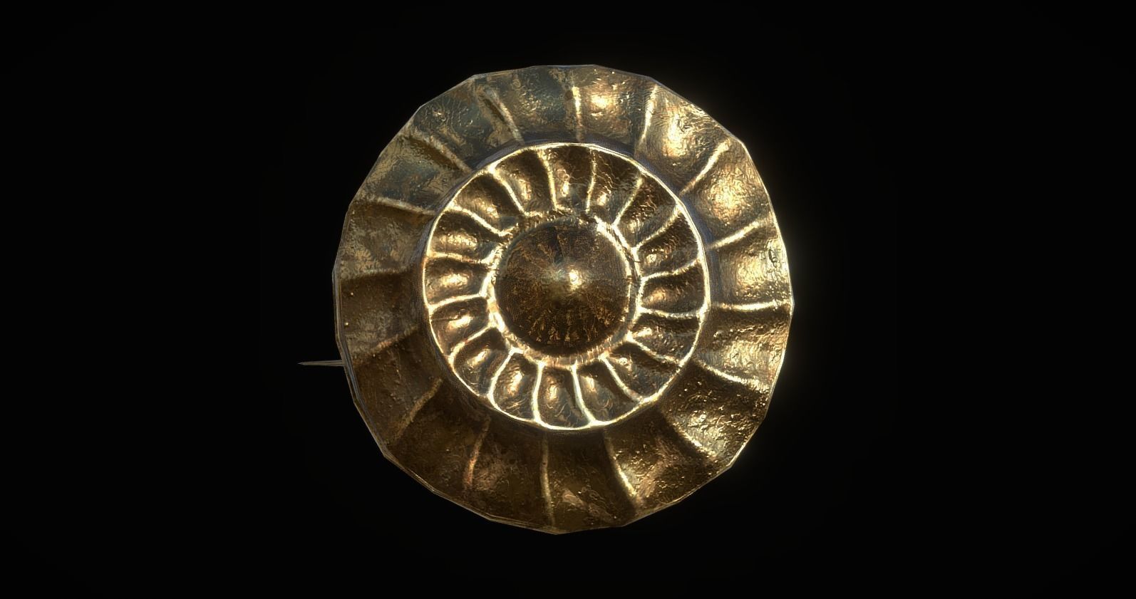 Damascus Scimitar - Game Ready Low-poly 3D model_3