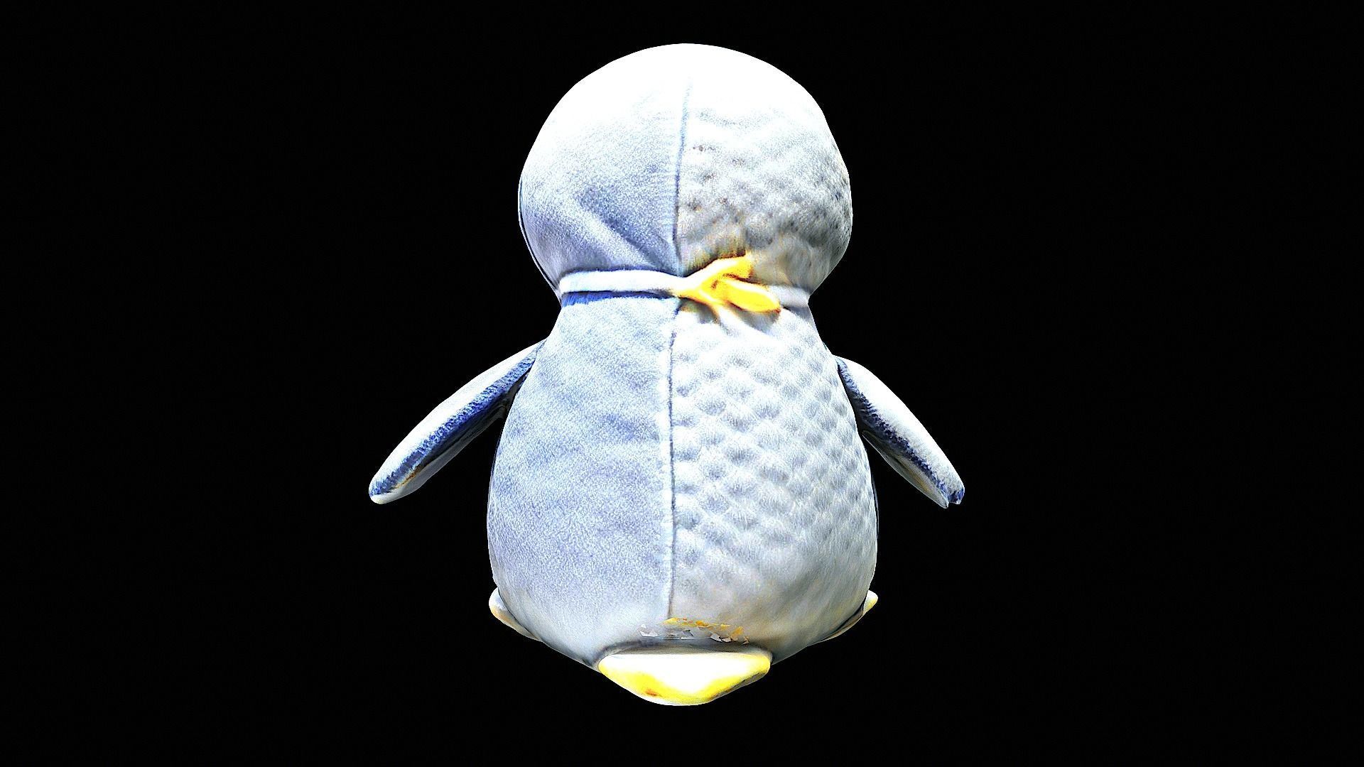 little penguin cute plushie 3D model_3