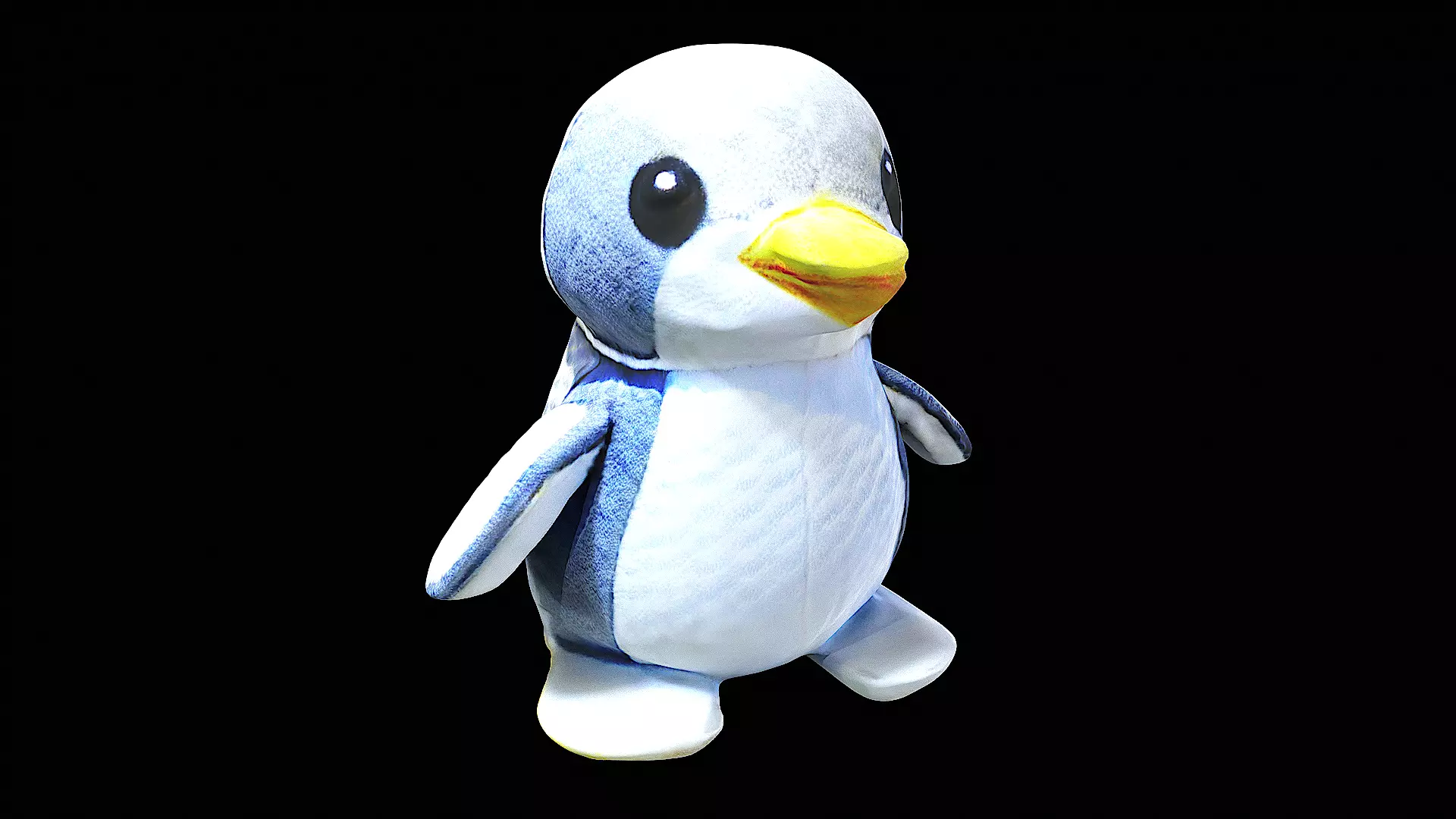 little penguin cute plushie 3D model_0