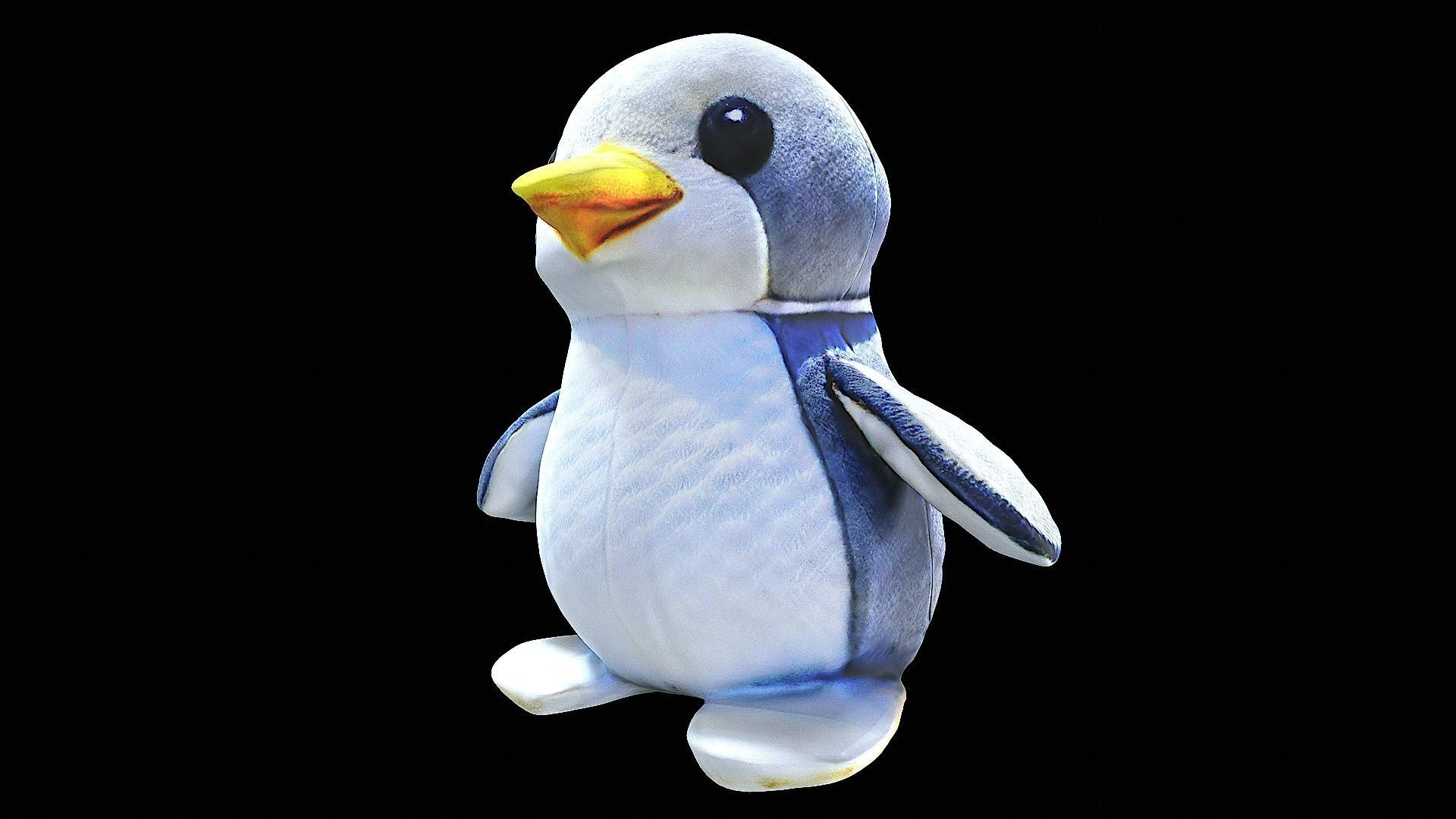 little penguin cute plushie 3D model_6