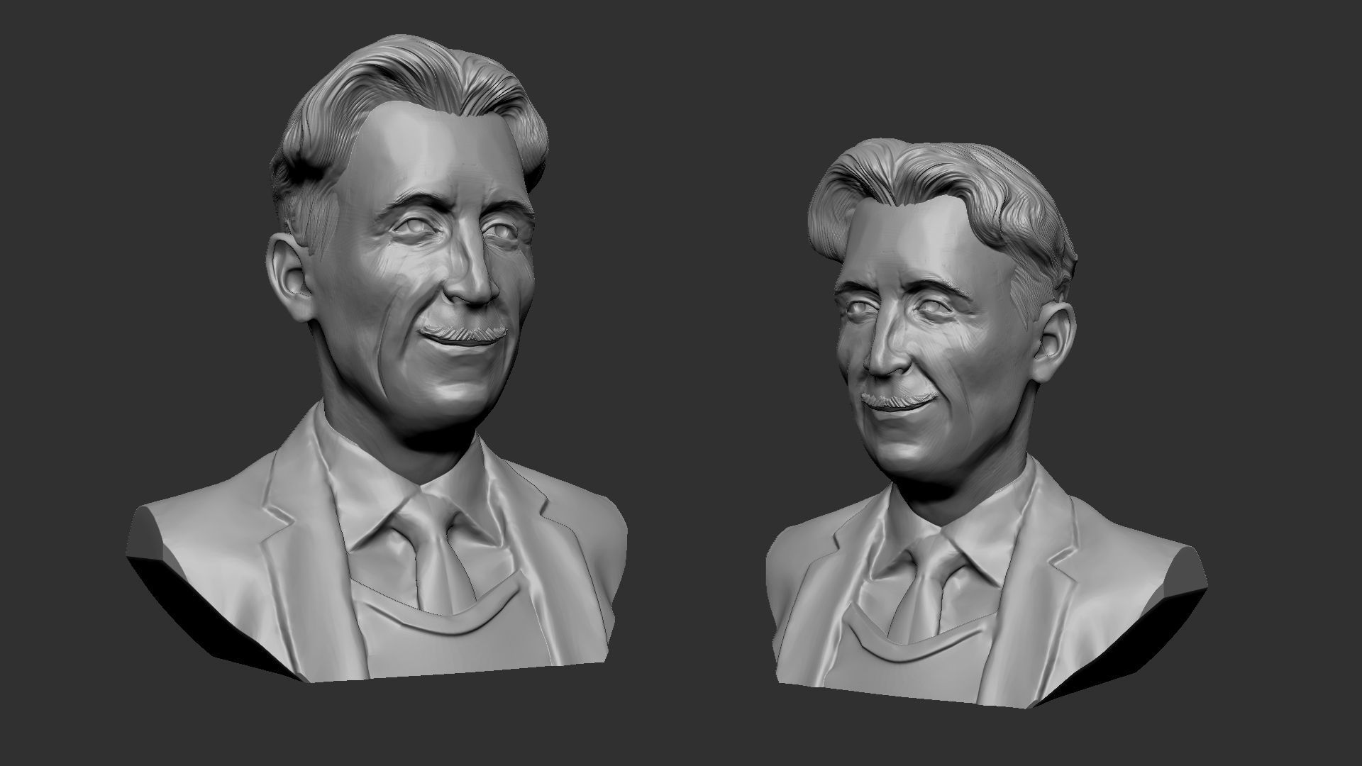 George Orwell 3D print model_6