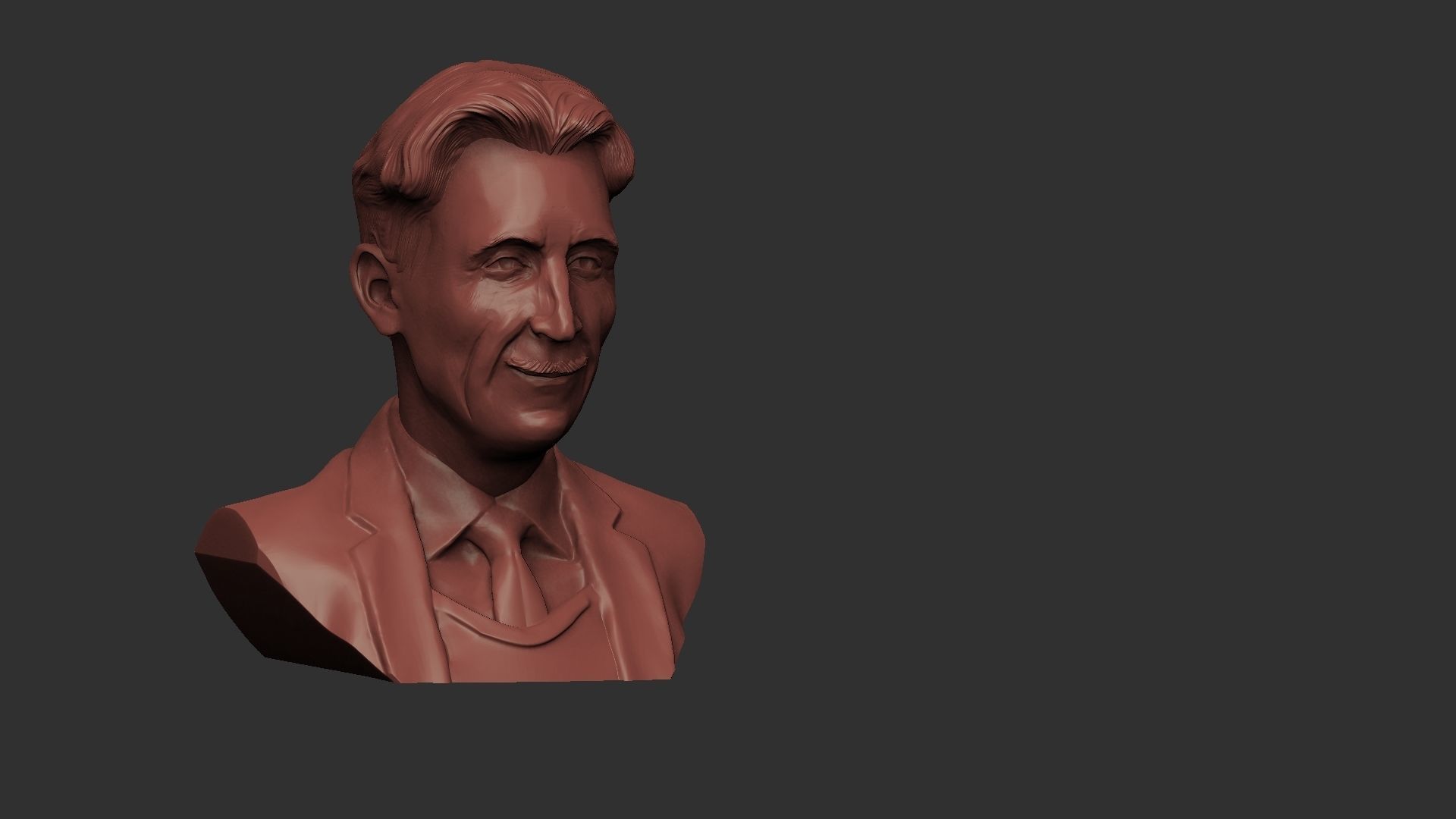 George Orwell 3D print model_4