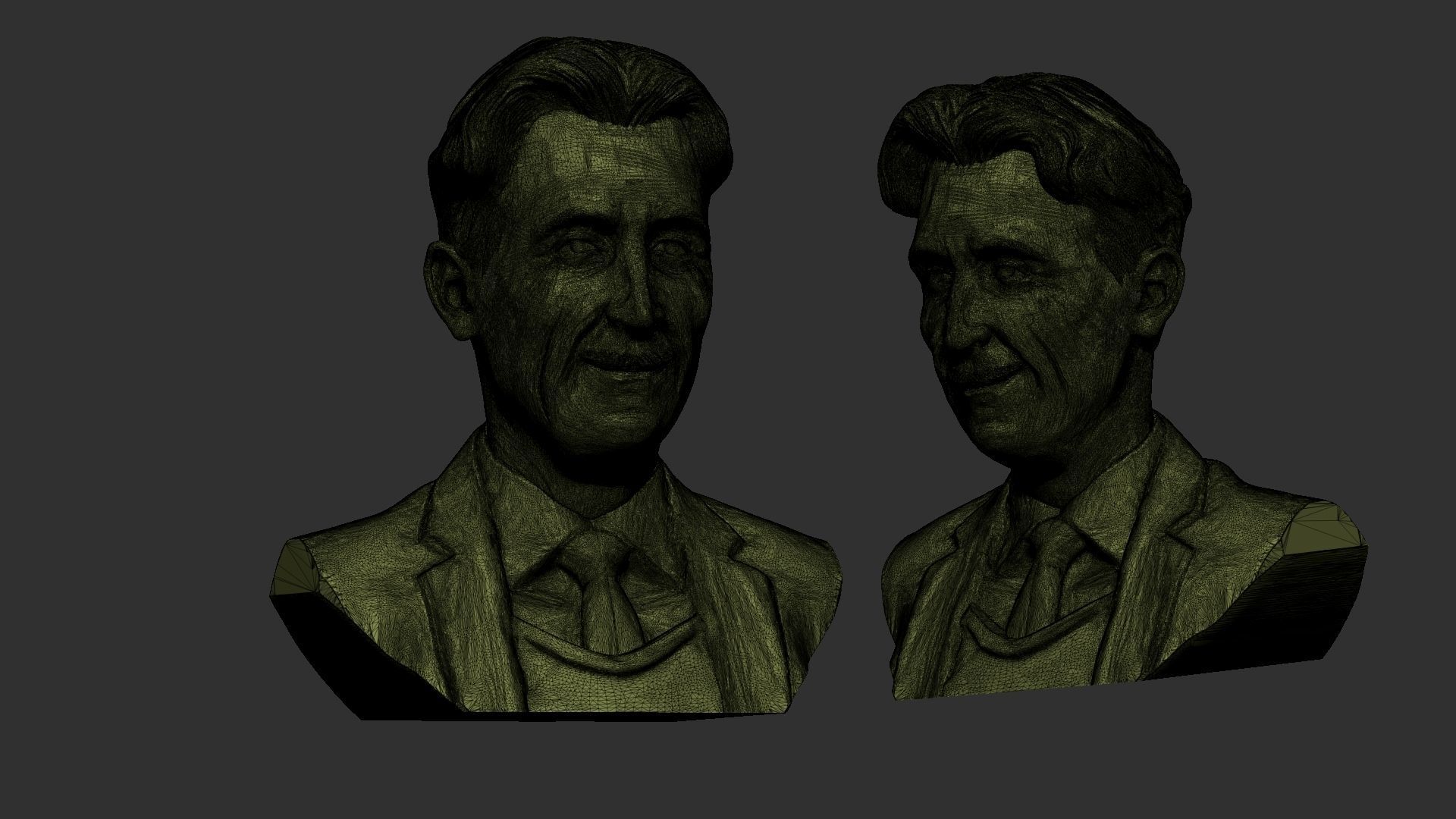 George Orwell 3D print model_3